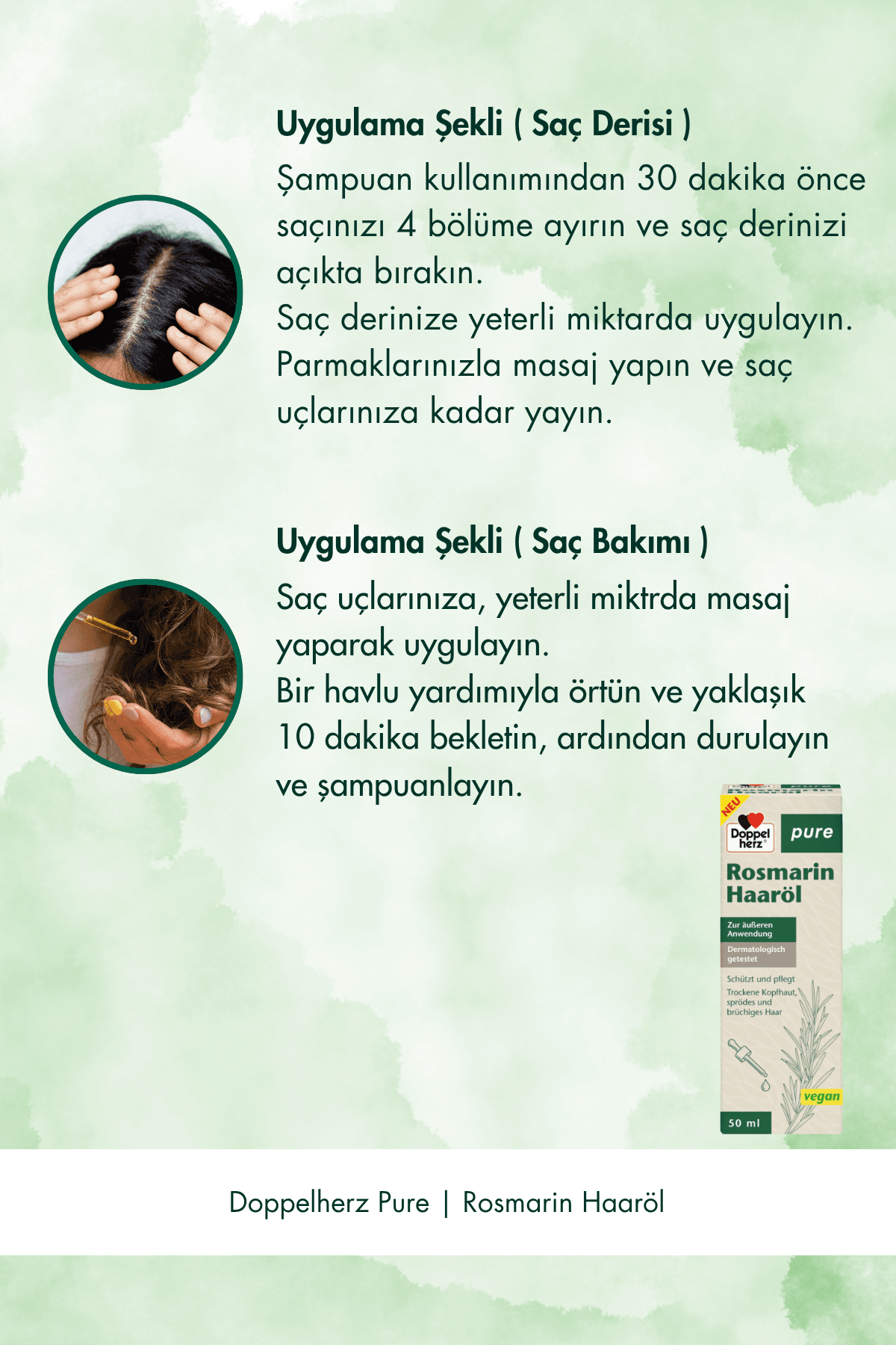 Doppelherz Biberiye Özü İçeren Saç Bakım Yağı 50 ml