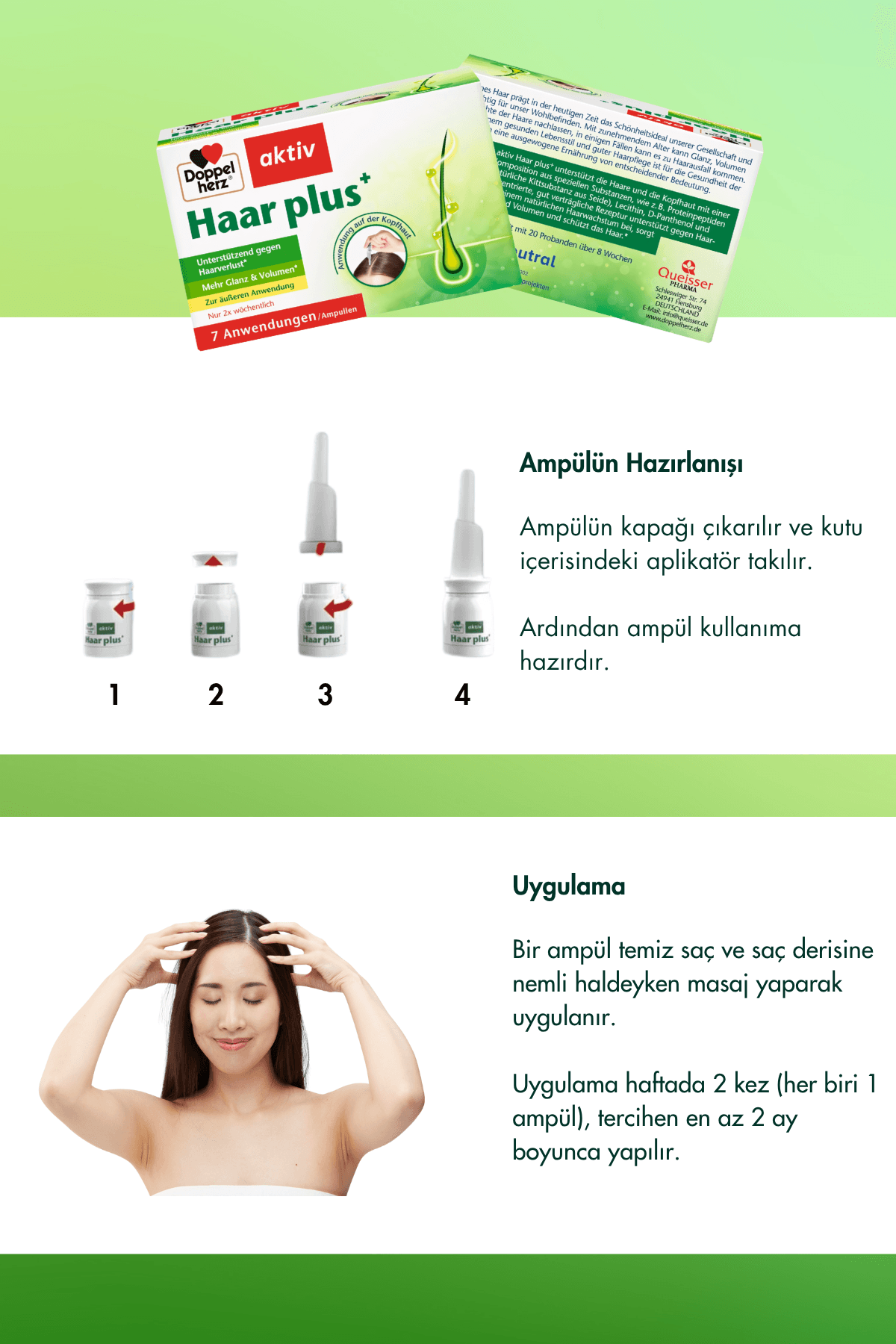 Doppelherz Aktiv Saç Bakım Serumu Dökülme Karşıtı (7 x 6 ml)