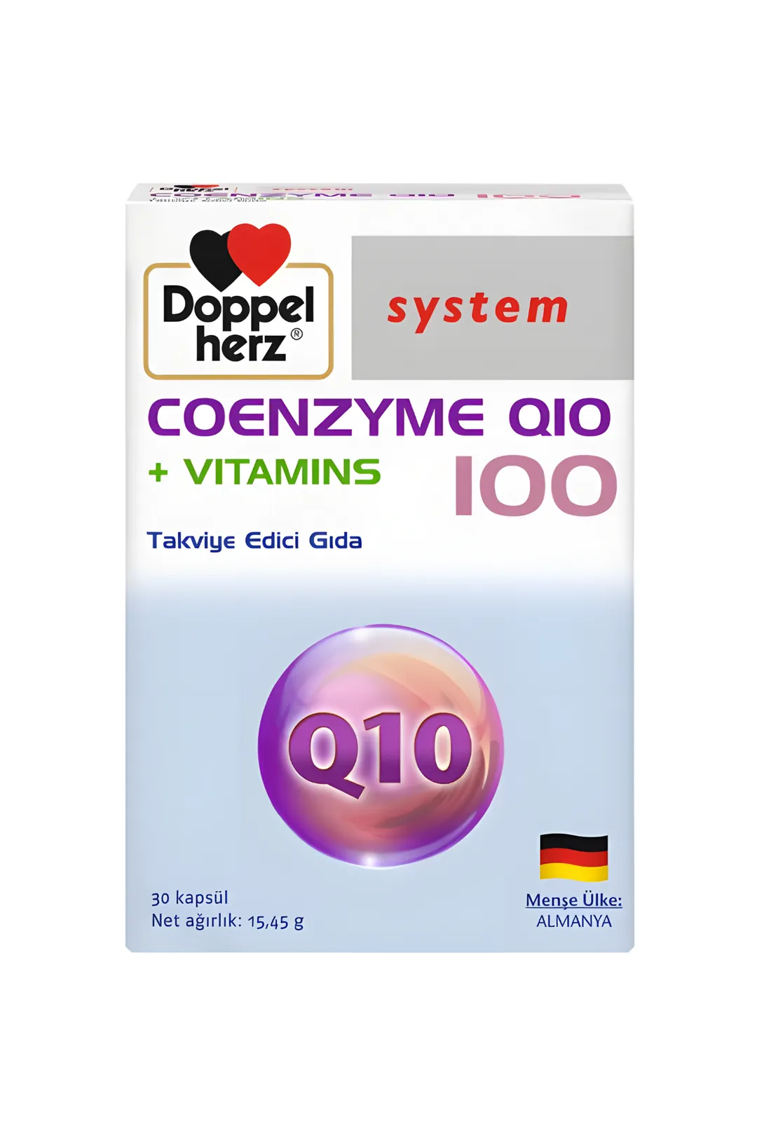 Doppelherz Coenzyme Q10 + Vitamins 100 mg 30 kapsül ürün görseli