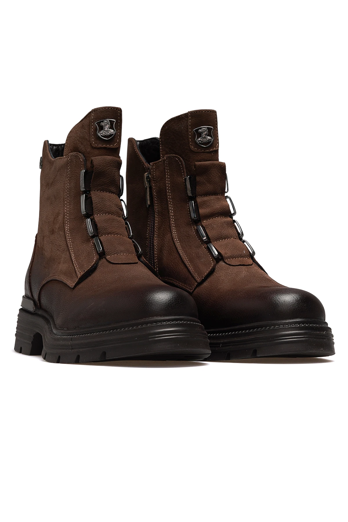 Kadın Hakiki Deri Toka Detaylı Günlük Bot 2353524K Z - VİZON NUBUK