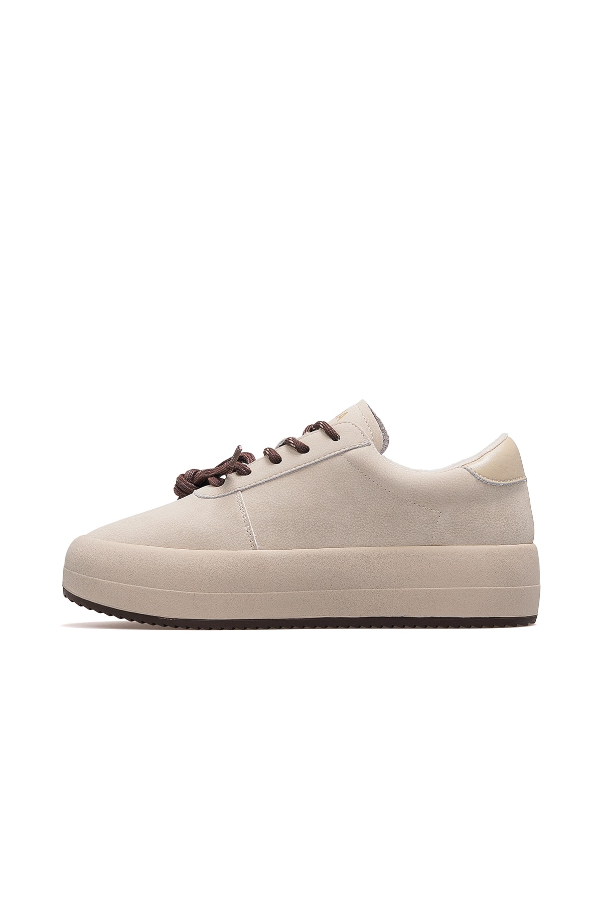 Kadın Deri Sneaker Ayakkabı 25K372 Z - NUBUK BEJ