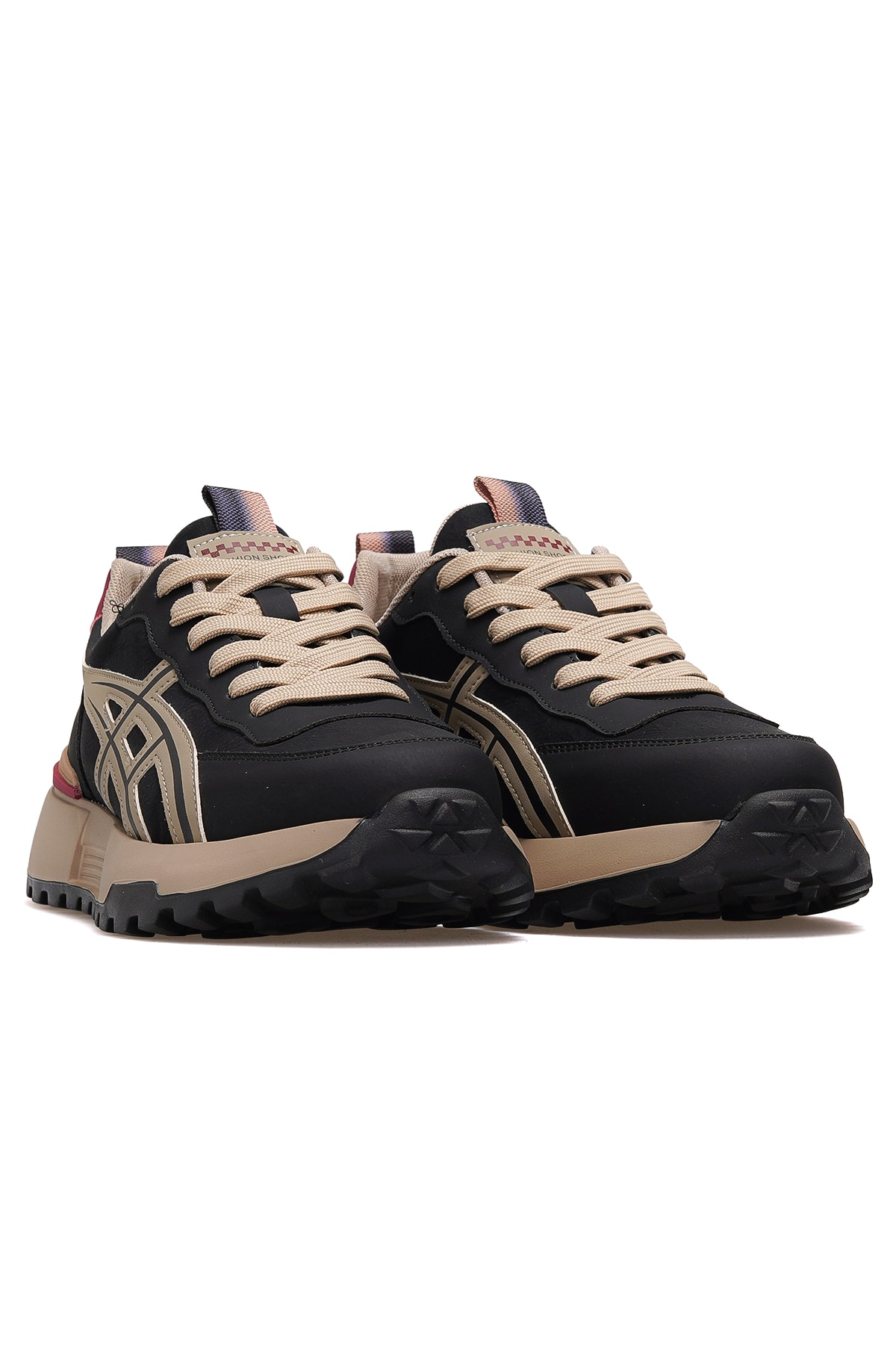Erkek Deri Günlük Hafif Sneaker Ayakkabı 25K501-2 M - SİYAH