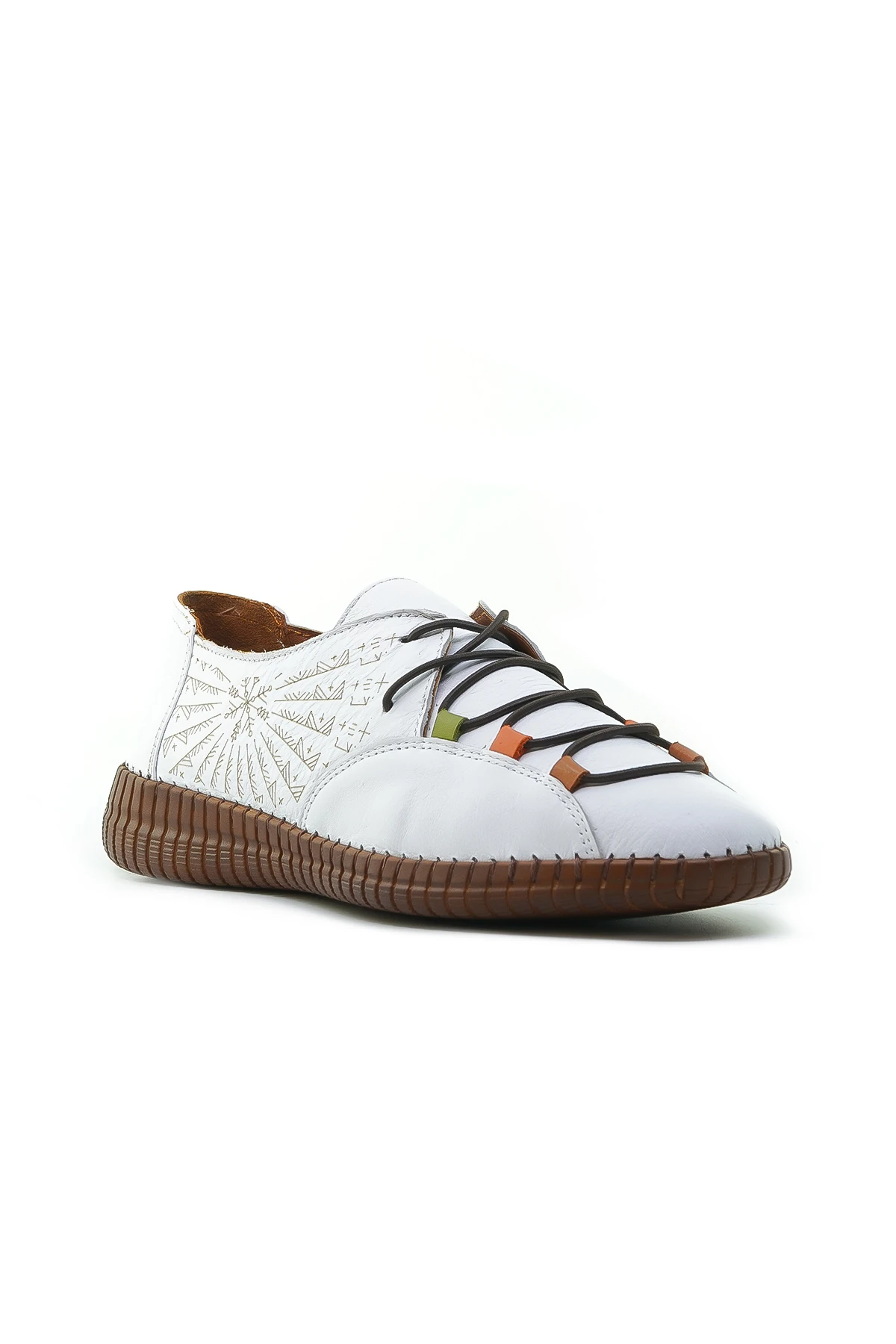 Venüs Kadın Hakiki Deri Casual Günlük Ayakkabı (36-40) 24370001Y Z - BEYAZ