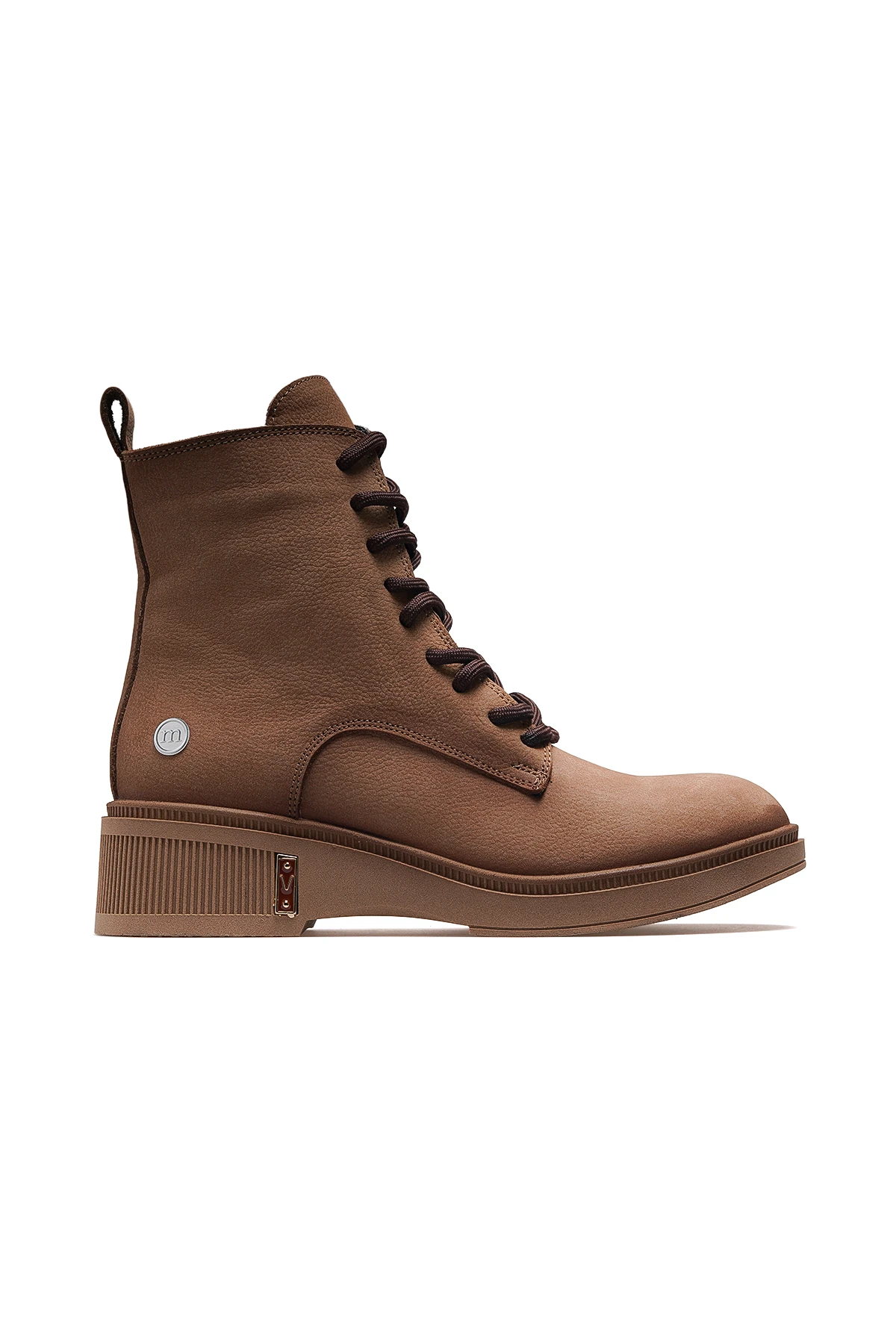 Kadın Hakiki Deri Postal Günlük Bot D25KB-8140 Z - BEJ NUBUK