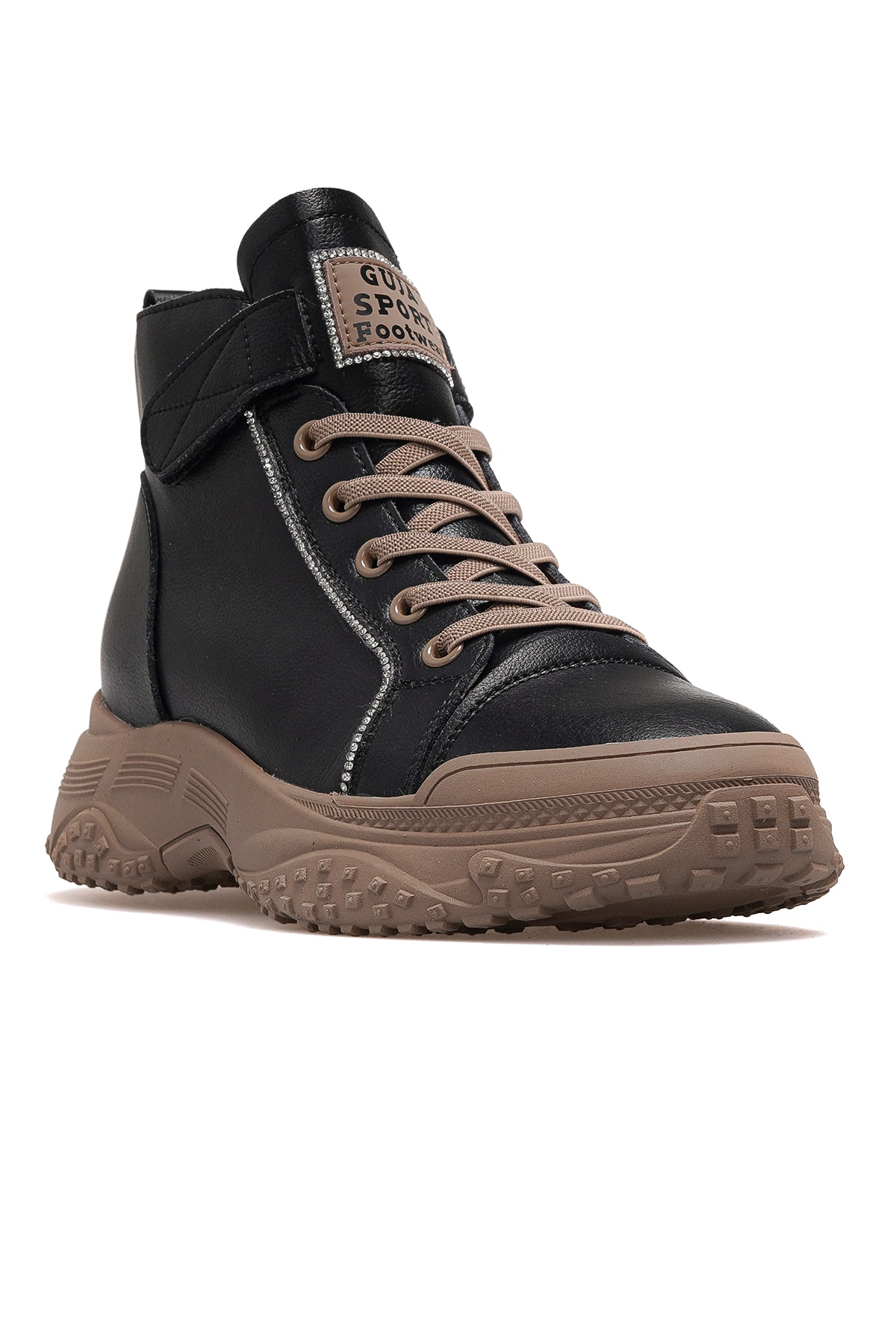 Kadın Deri Sneaker Bot 25K310-5 Z - Kömür