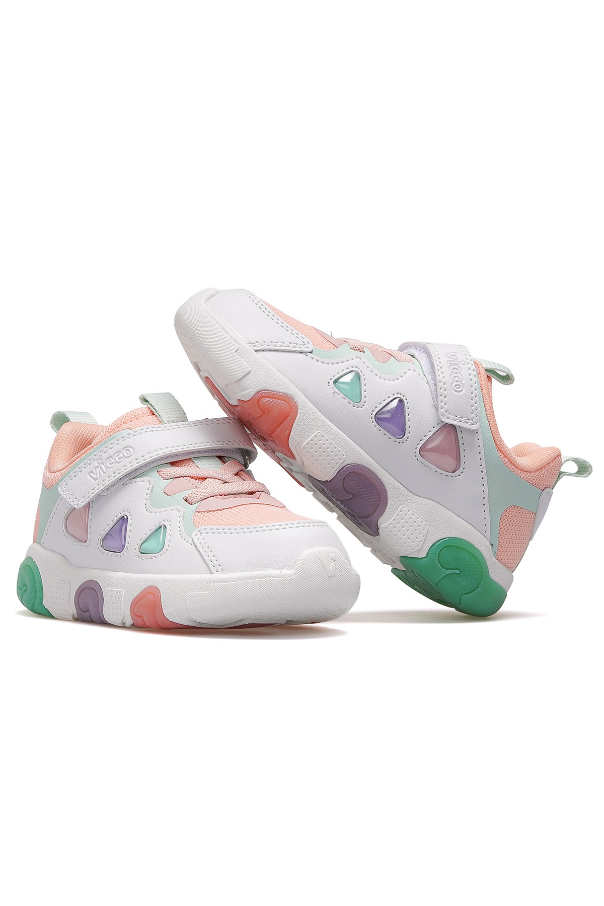 Phonex Kız Çocuk Hafif Işıklı Sneaker Spor Ayakkabı 346.209 PK - PUDRA