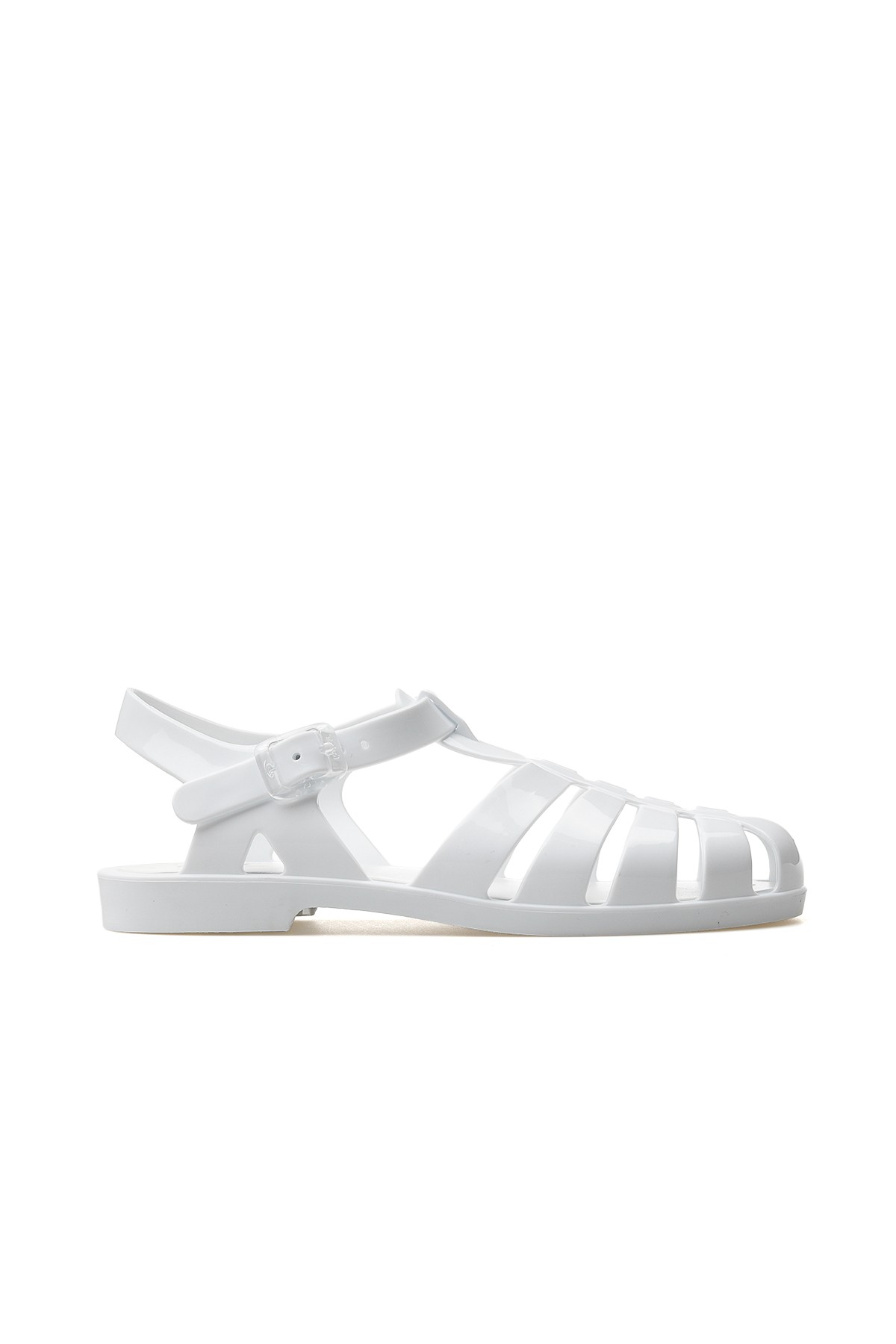 İgor Bıarrıtz Kaydırmaz Taban Kadın Sandalet (36-41) KS10258-BIARRITZ - BEYAZ RUGAN