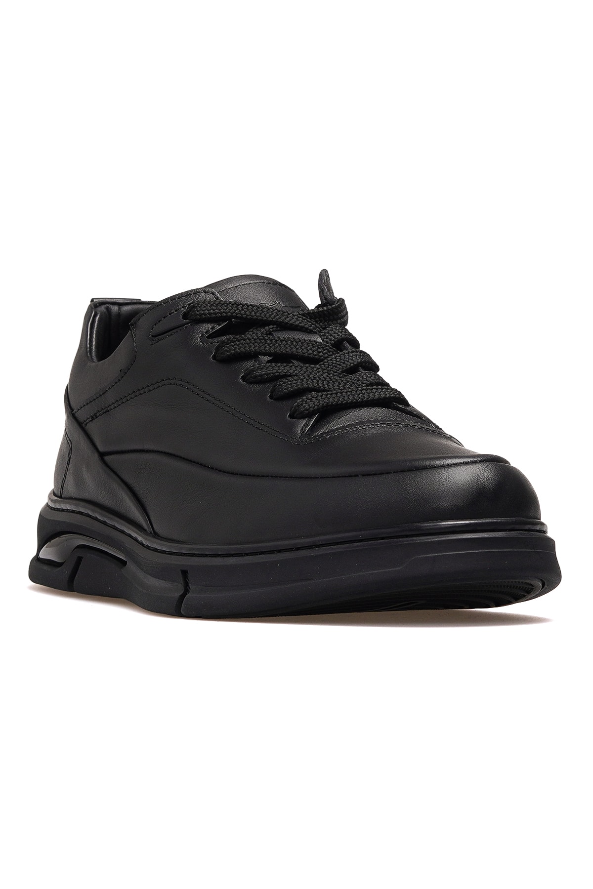 Erkek Deri Comfort Casual Günlük Ayakkabı YKÖ-22052 M - SİYAH
