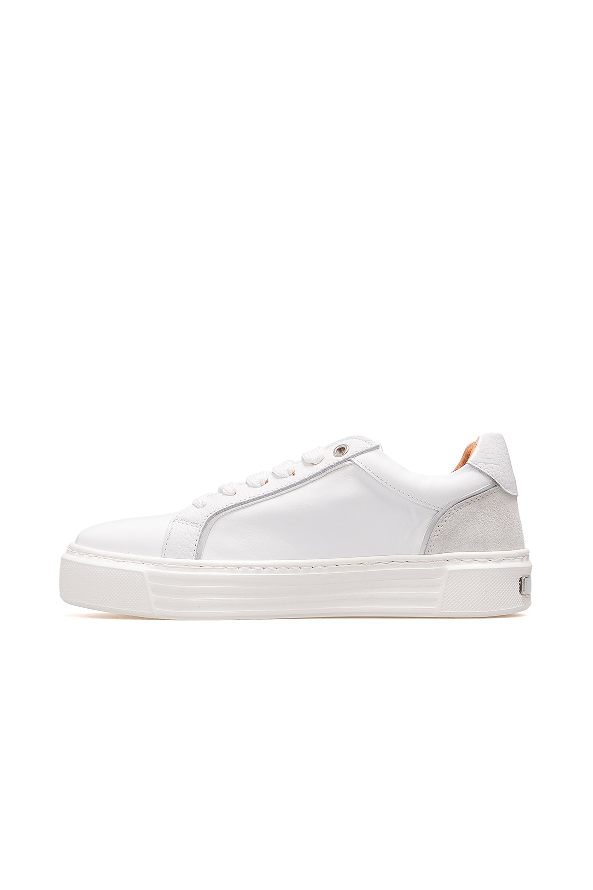 Kadın Hakiki Deri Sneaker Günlük Ayakkabı D25KA-490 Z - BEYAZ