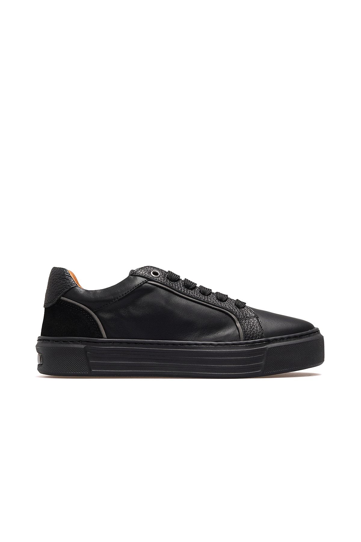 Kadın Hakiki Deri Sneaker Günlük Ayakkabı D25KA-490 Z - SİYAH
