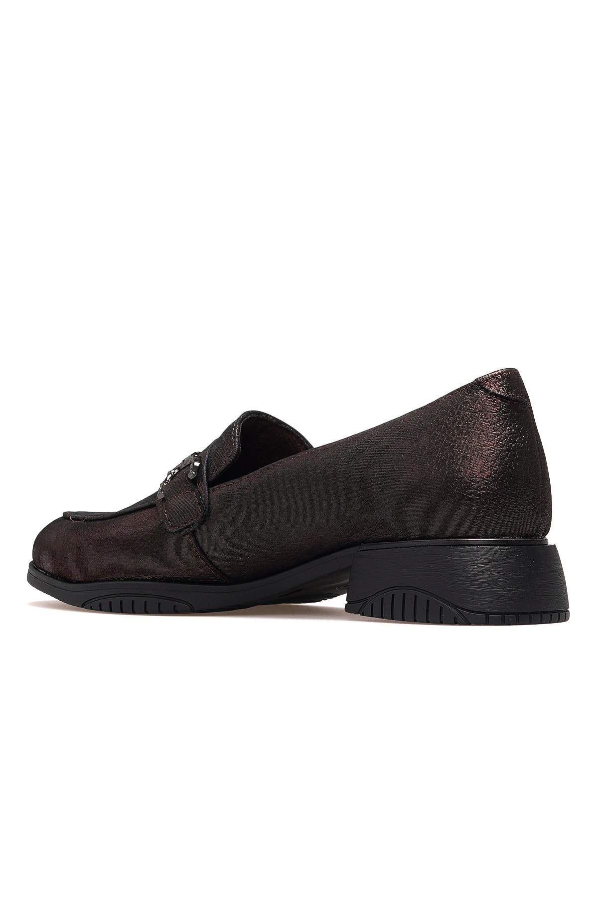 Kadın Hakiki Deri Loafer Günlük Ayakkabı D25KA-960 Z - BAKIR SİMLİ