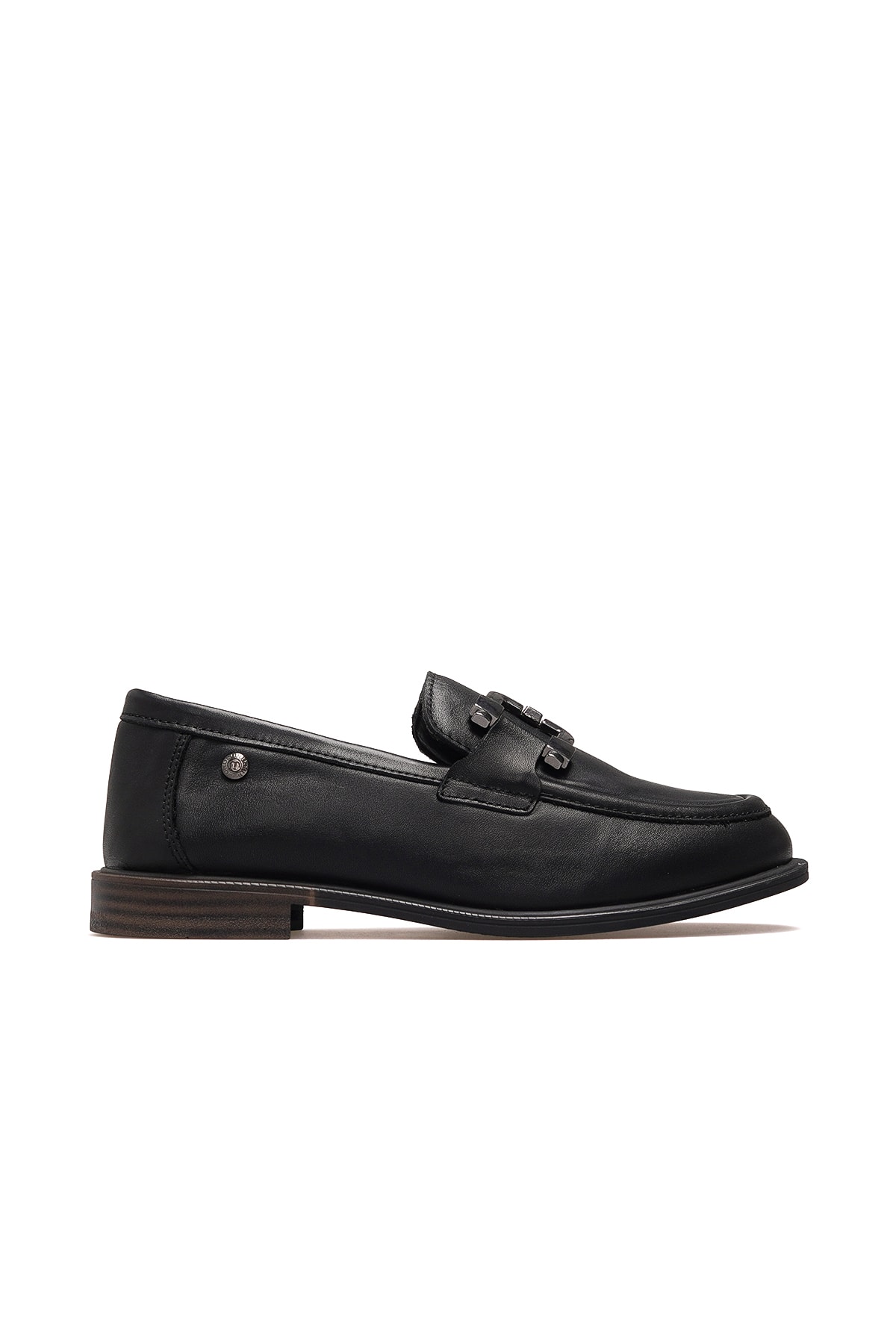 Kadın Hakiki Deri Loafer Günlük Ayakkabı D25KA-3415 Z - SİYAH