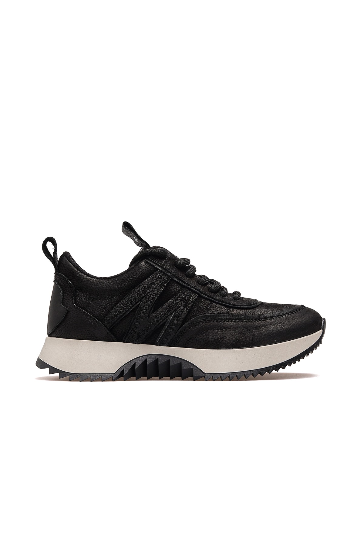 Kadın Hakiki Deri Sneaker Günlük Ayakkabı D25KA-3700 Z - SİYAH NUBUK