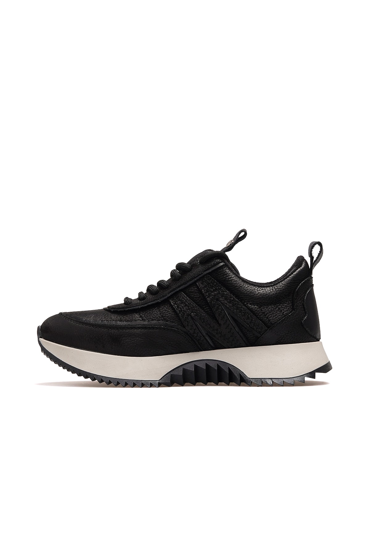 Kadın Hakiki Deri Sneaker Günlük Ayakkabı D25KA-3700 Z - SİYAH NUBUK