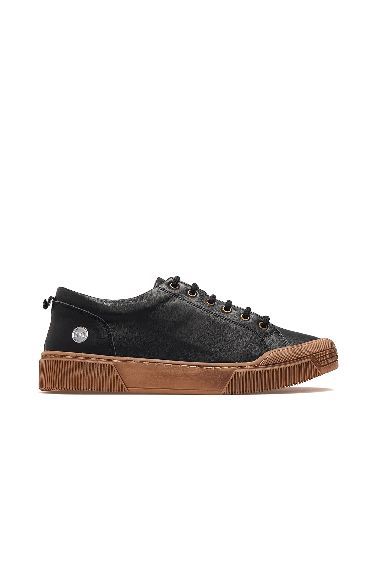 Kadın Hakiki Deri Sneaker Günlük Ayakkabı D25KA-7045 Z - SİYAH