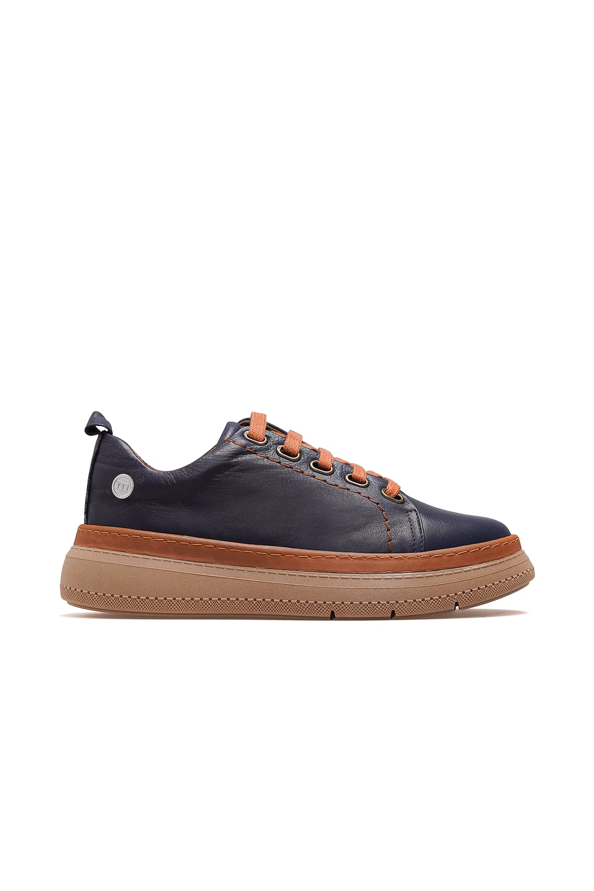 Kadın Hakiki Deri Sneaker Günlük Ayakkabı D25KA-7180 Z - LACİVERT