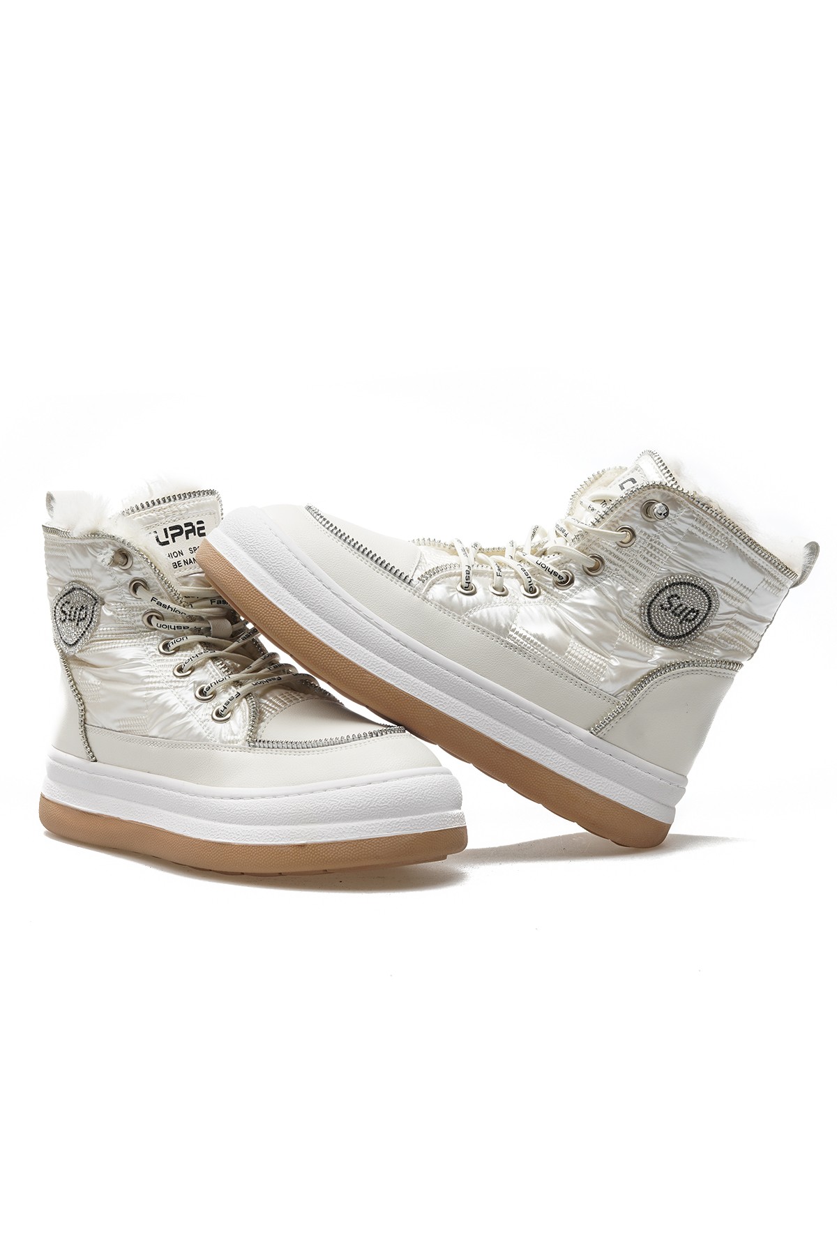 Guja Kadın Taş Detaylı Sneaker Günlük Bot (36-40) 23K321-7 Z - BEJ