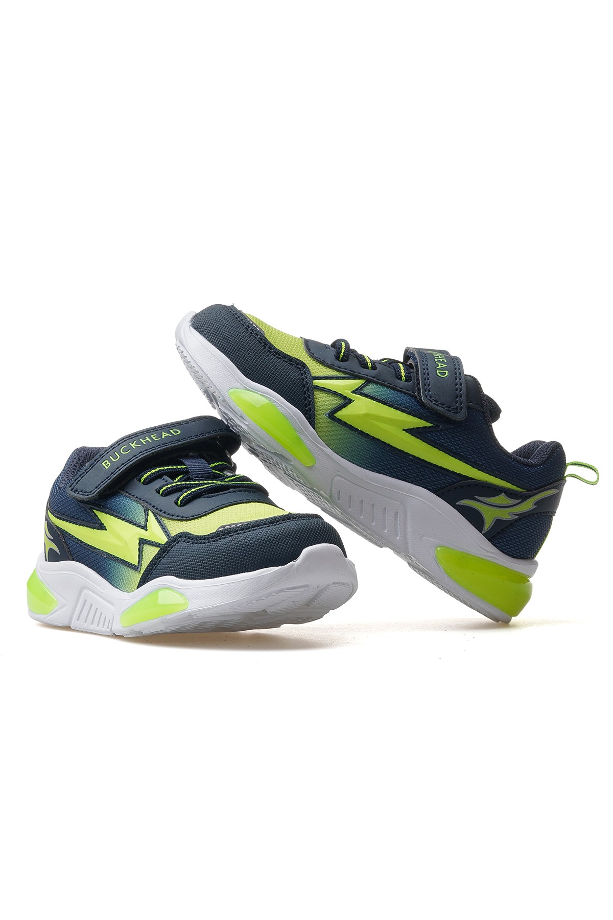 Erkek Çocuk Işıklı Sneaker Ayakkabı BUCK3022 F - LACİVERT YEŞİL