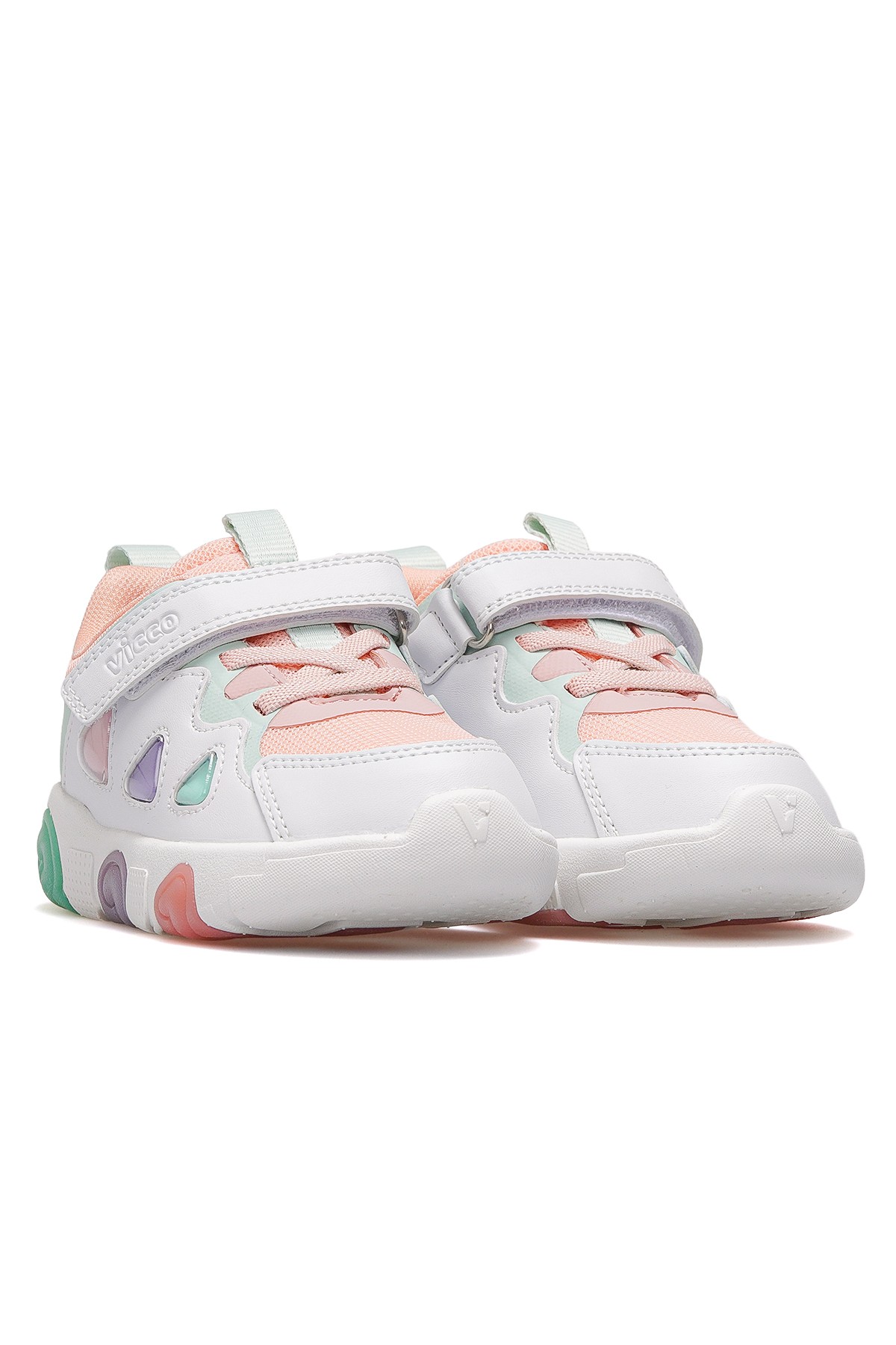 Phonex Kız Çocuk Hafif Işıklı Sneaker Spor Ayakkabı 346.209 PK - PUDRA