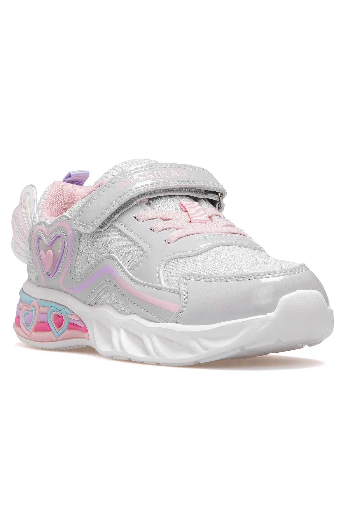 Berry Kız Çocuk Hafif Işıklı Sneaker Spor Ayakkabı BUCK3046 - GRİ