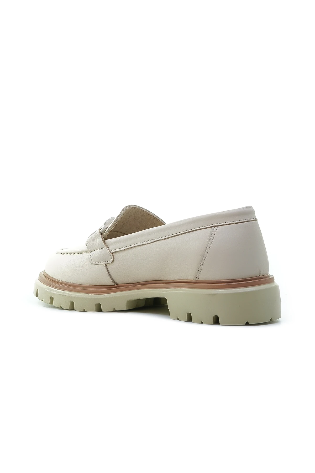 Venüs Kadın Hakiki Deri Toka Detaylı Loafer Günlük Ayakkabı (36-40) 2412902Y Z - BEJ