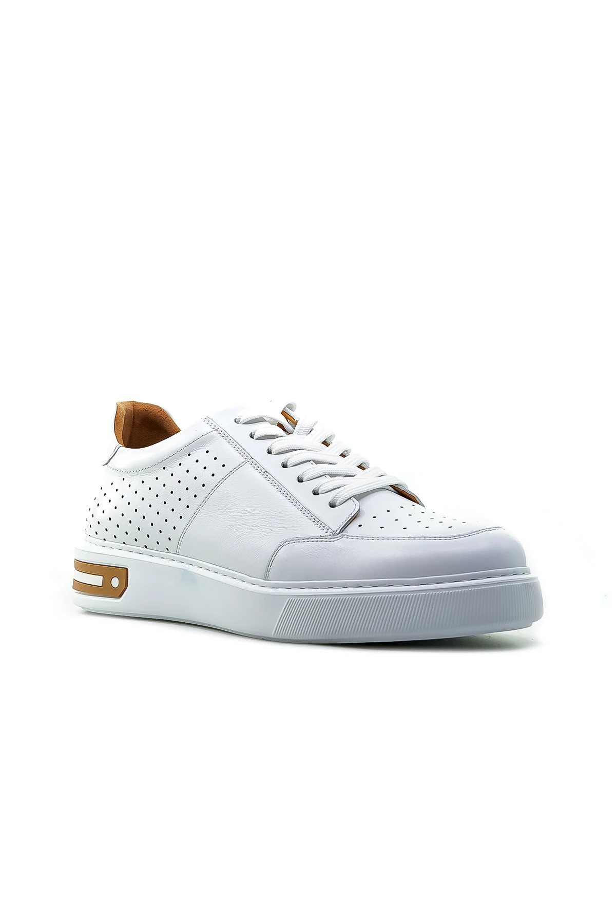 Libero Erkek Hakiki Deri Sneaker Casual Ayakkabı (40-44) L3787 M - BEYAZ