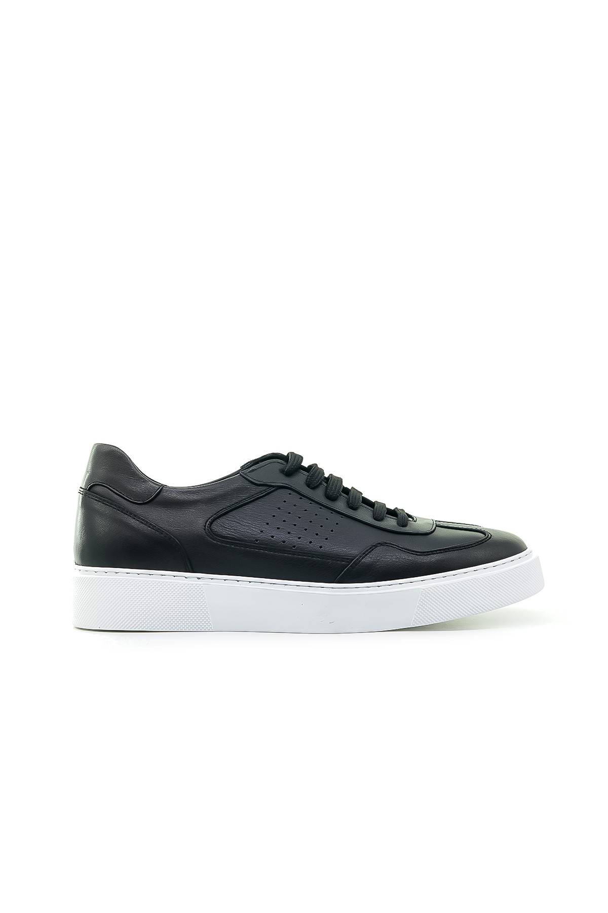 Yaşar Kaşlı Erkek Hakiki Deri Sneaker Günlük Ayakkabı (40-44) YKM-246501 M - SİYAH