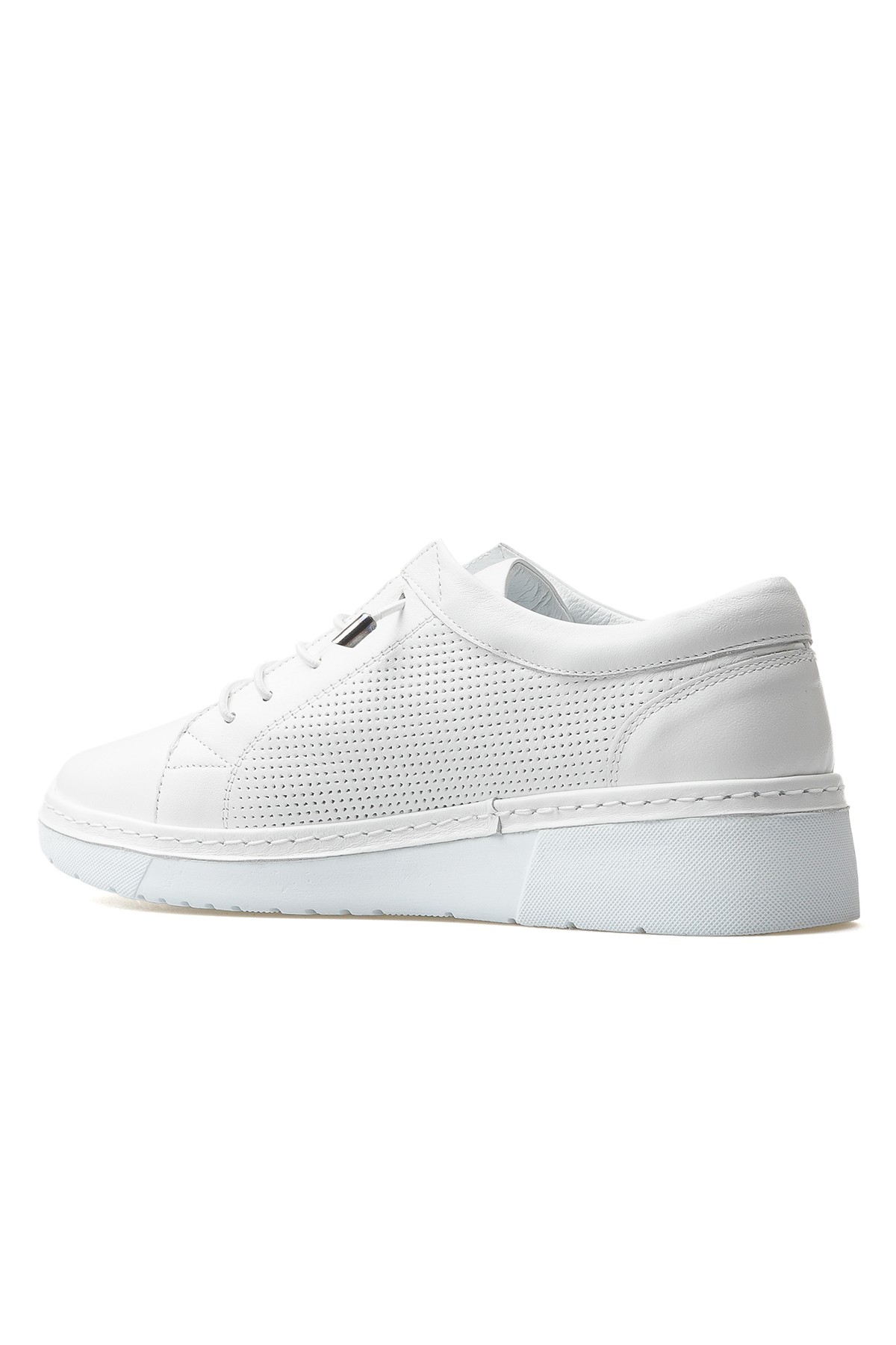 Kadın Hakiki Deri Günlük Sneaker Ayakkabı 25150012Y Z - BEYAZ