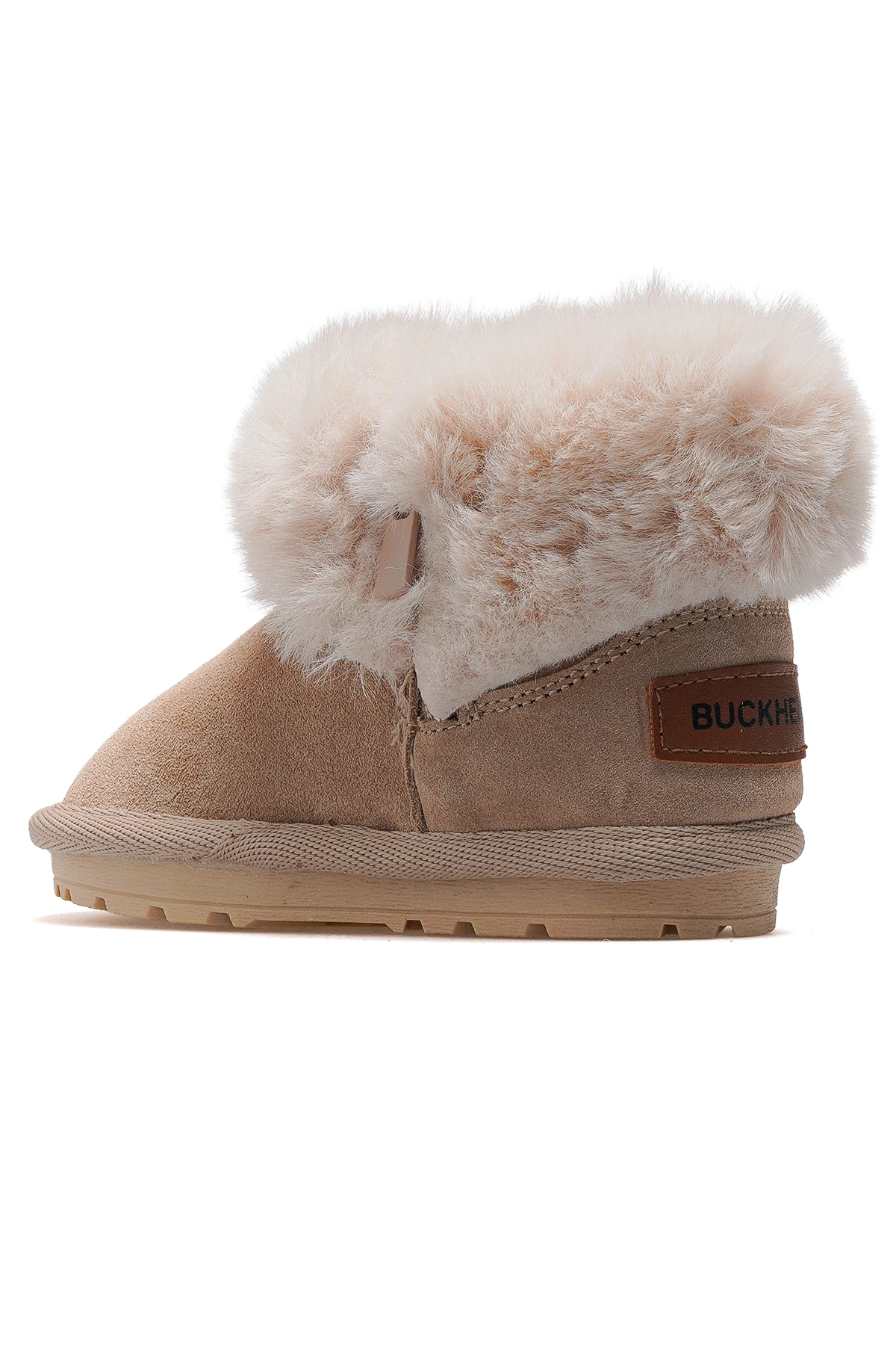 Furly Kız Çocuk Tüylü Fermuarlı Günlük Bot BUCK3064 - BEJ