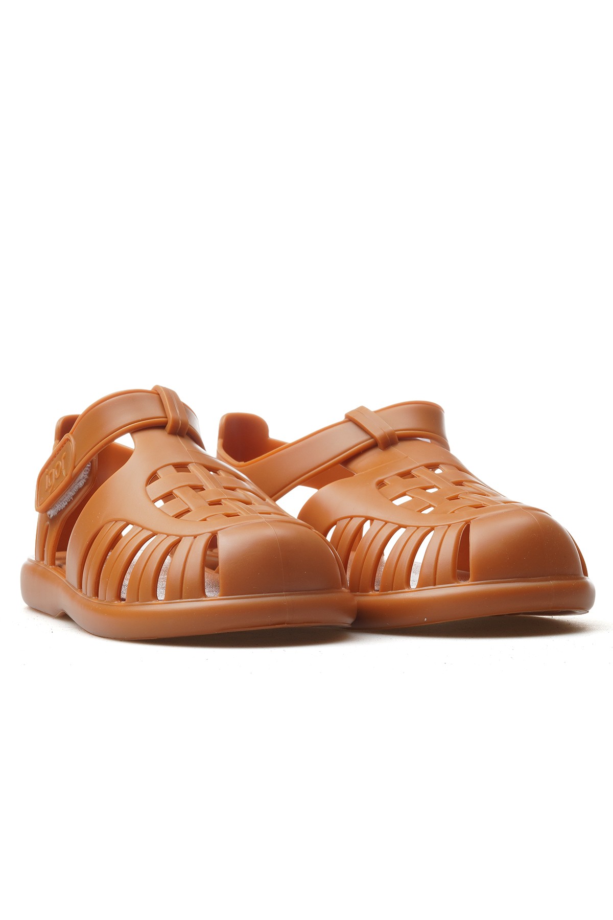İgor Tobby Solıd Unısex Kaymaz Taban Çocuk Sandalet (18-29) KS10271-TOBBY SOLID - KARAMEL