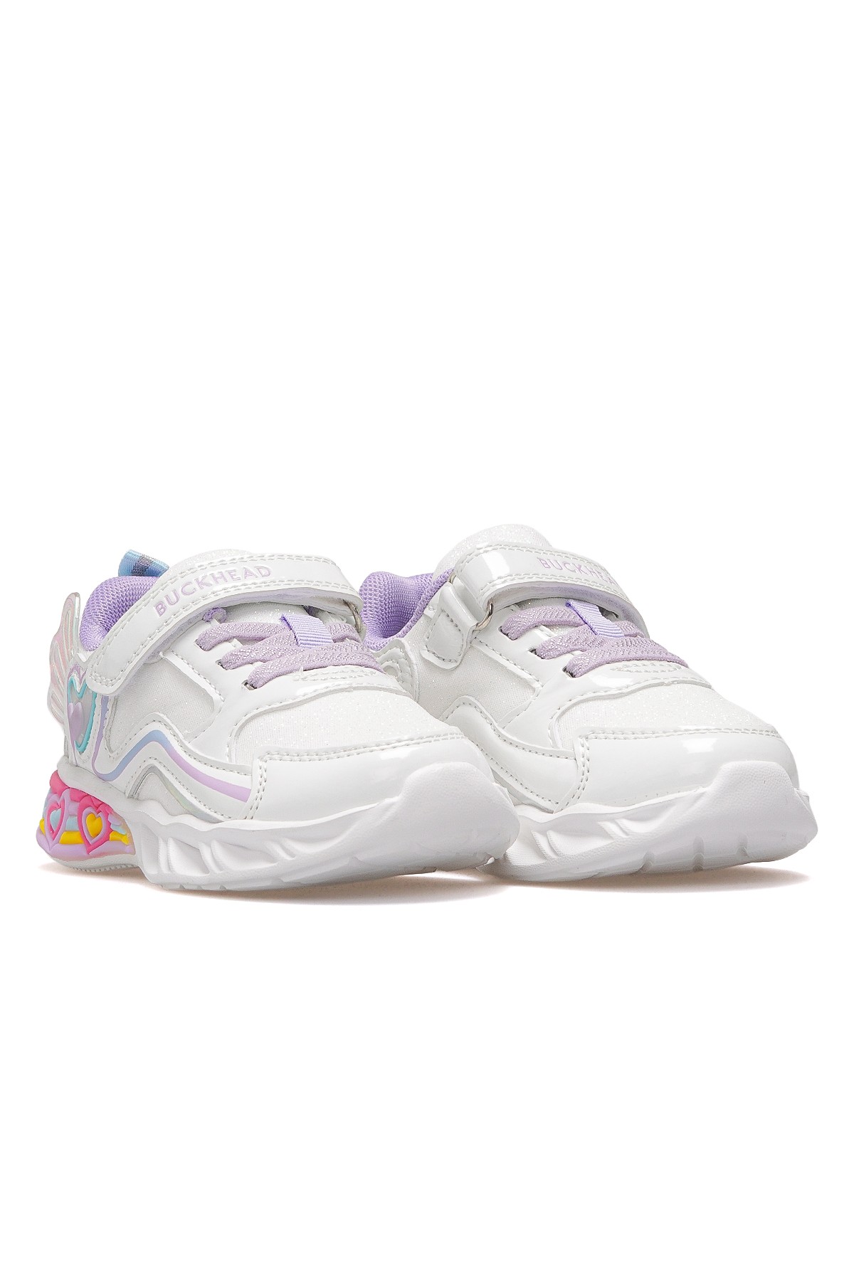Berry Kız Çocuk Hafif Işıklı Sneaker Spor Ayakkabı BUCK3046 - BEYAZ