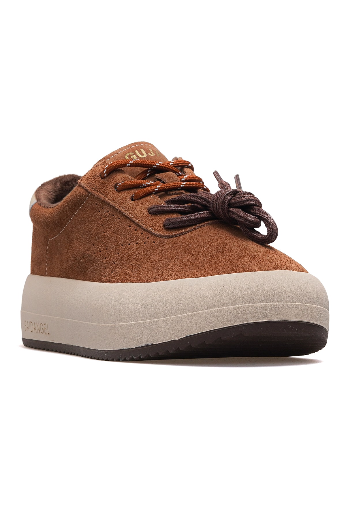 Kadın Deri Sneaker Ayakkabı 25K372 Z - CAMEL NUBUK