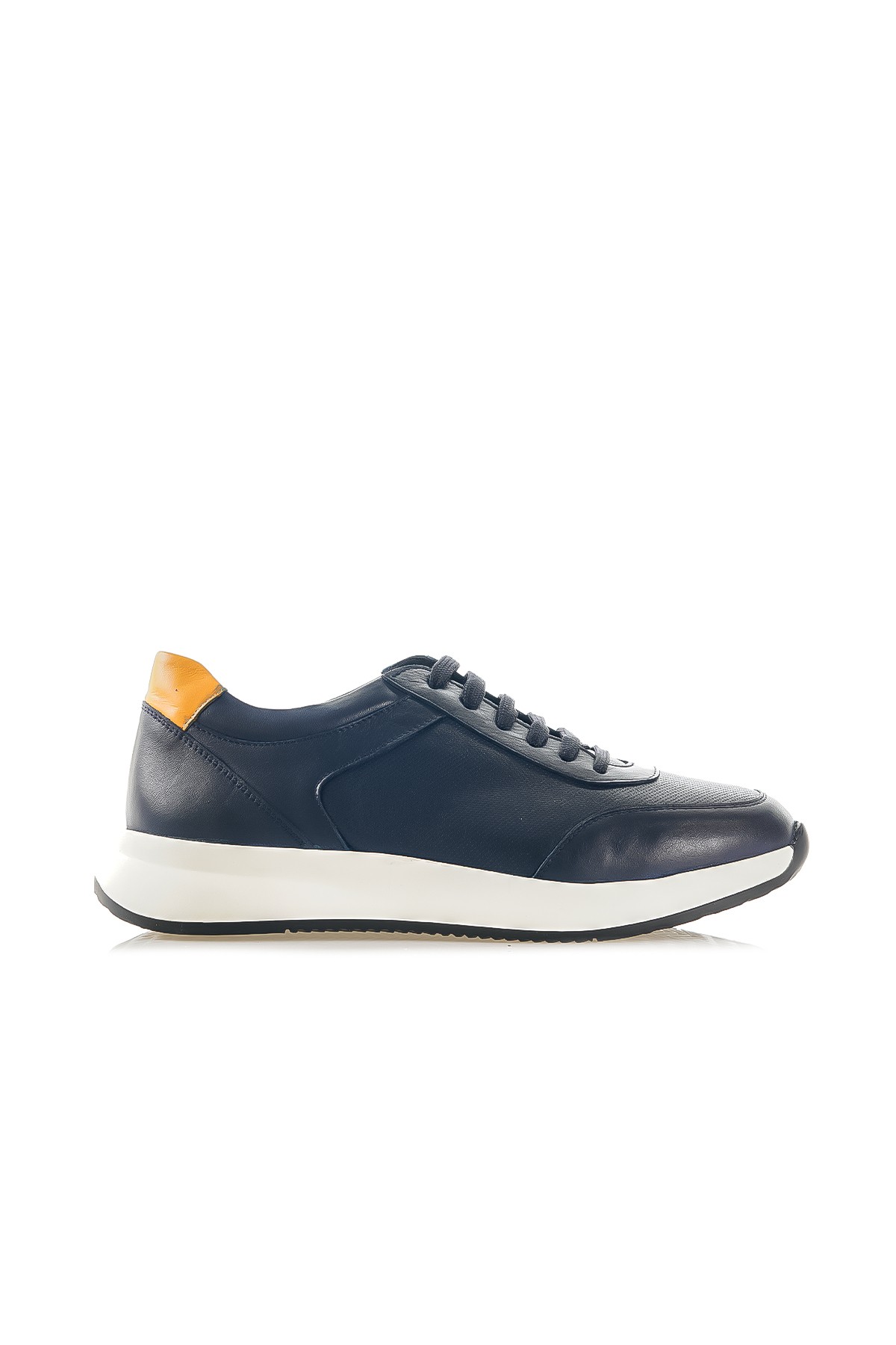 Yaşar Kaşlı Erkek Hakiki Deri Sneaker Günlük Ayakkabı (40-44) YKM-24131 M - SİYAH