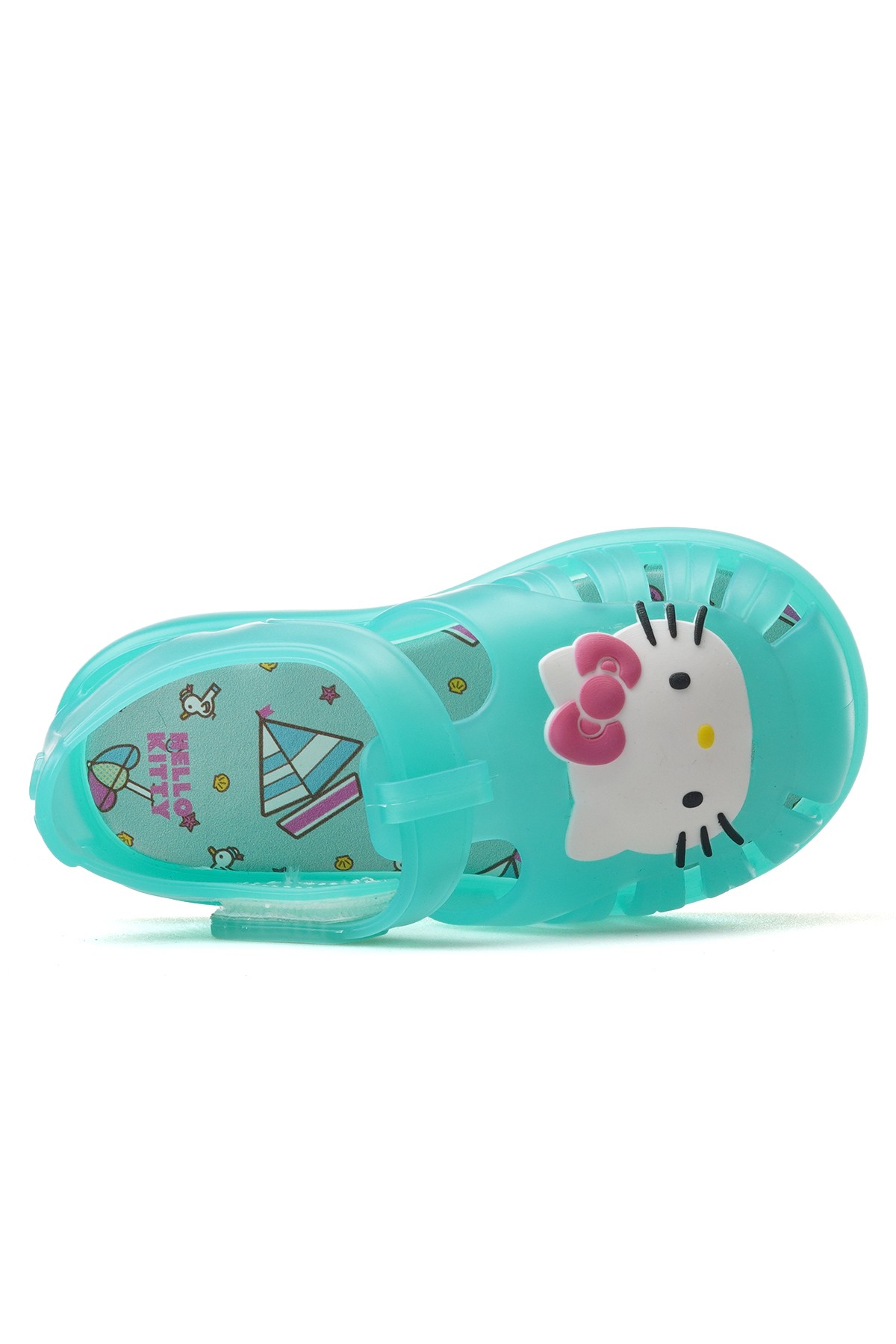 İgor Tobby V.kıtty Kız Çocuk Hello Kitty Kaymaz Taban Çocuk Günlük Sandalet (18-29) S10268  - YEŞİL