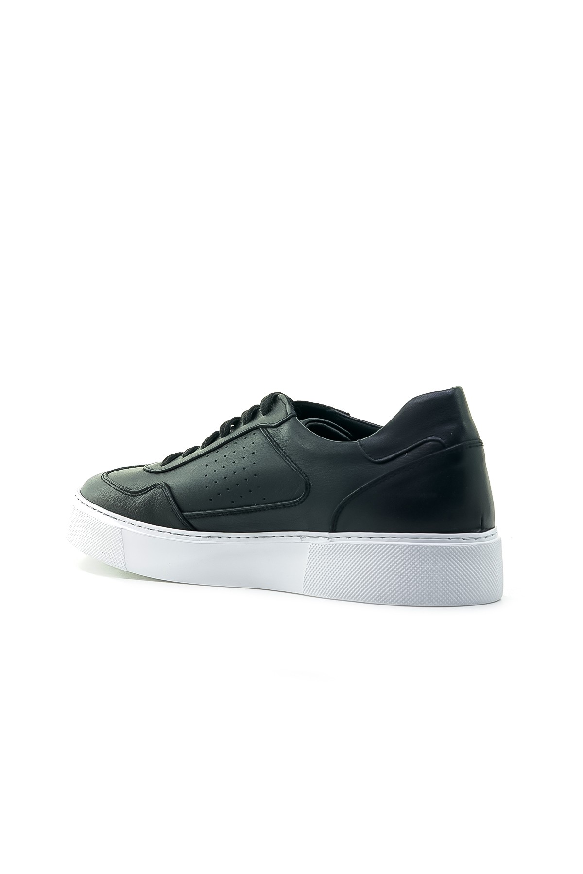 Yaşar Kaşlı Erkek Hakiki Deri Sneaker Günlük Ayakkabı (40-44) YKM-246501 M - SİYAH