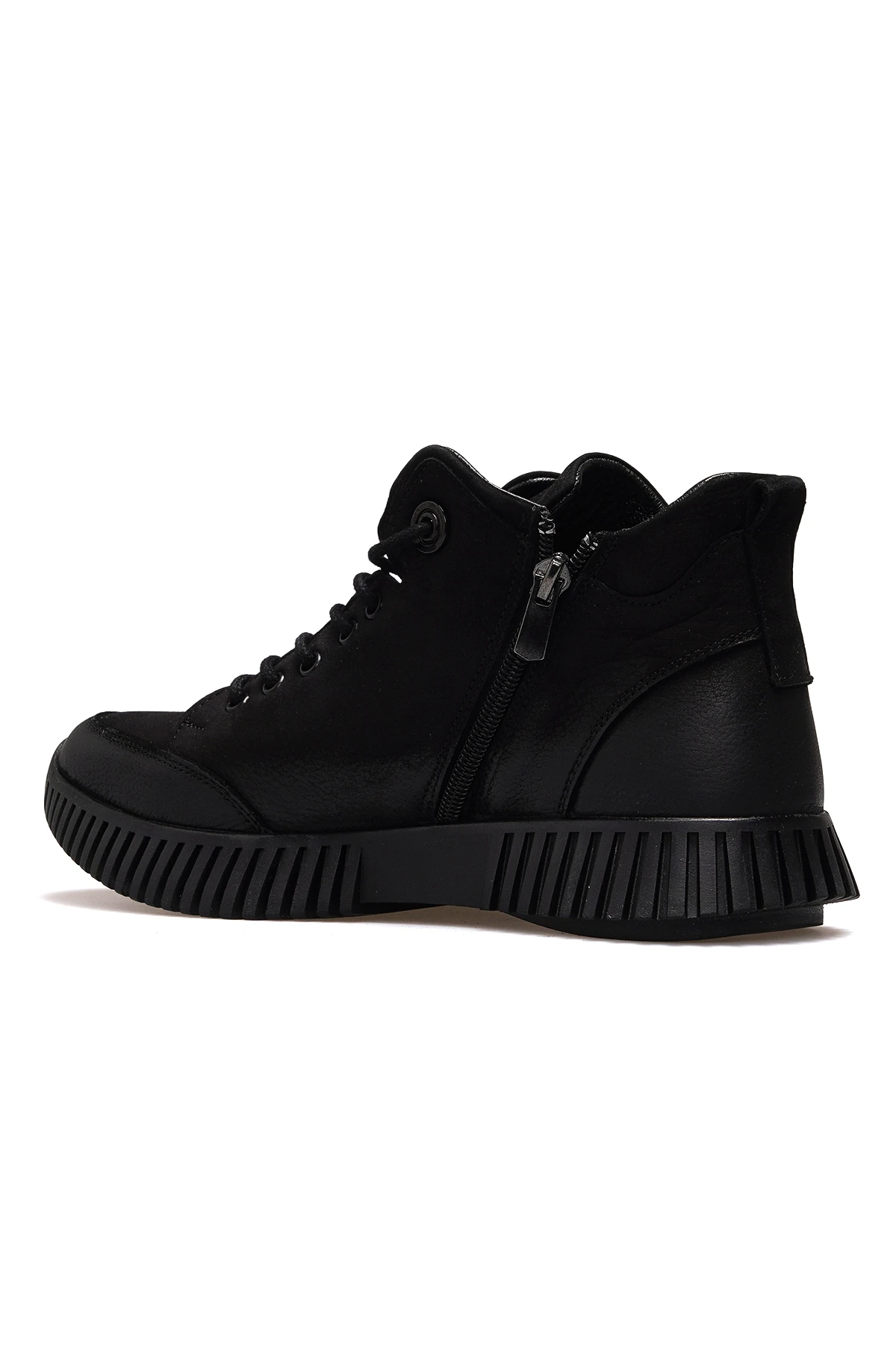 Kadın Hakiki Deri Casual Günlük Bot 25402003K Z - SİYAH NUBUK