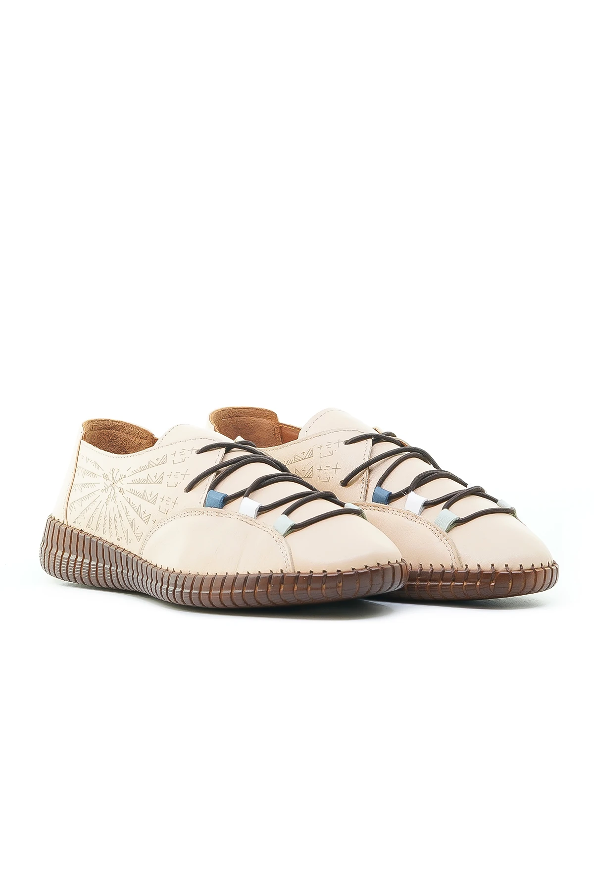 Venüs Kadın Hakiki Deri Casual Günlük Ayakkabı (36-40) 24370001Y Z - BEJ