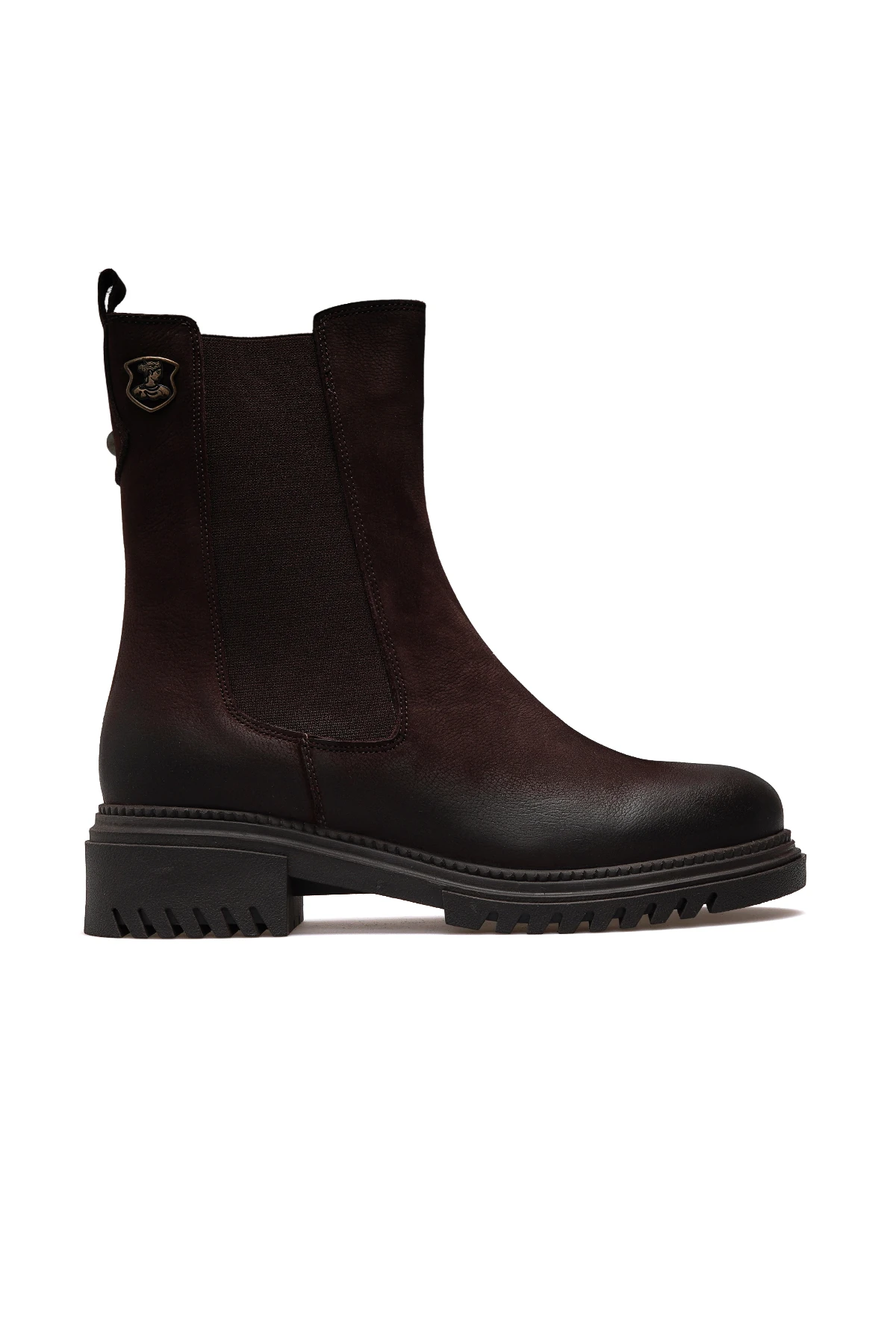 Kadın Hakiki Deri Casual Günlük Bot 1950864K Z - KAHVE NUBUK