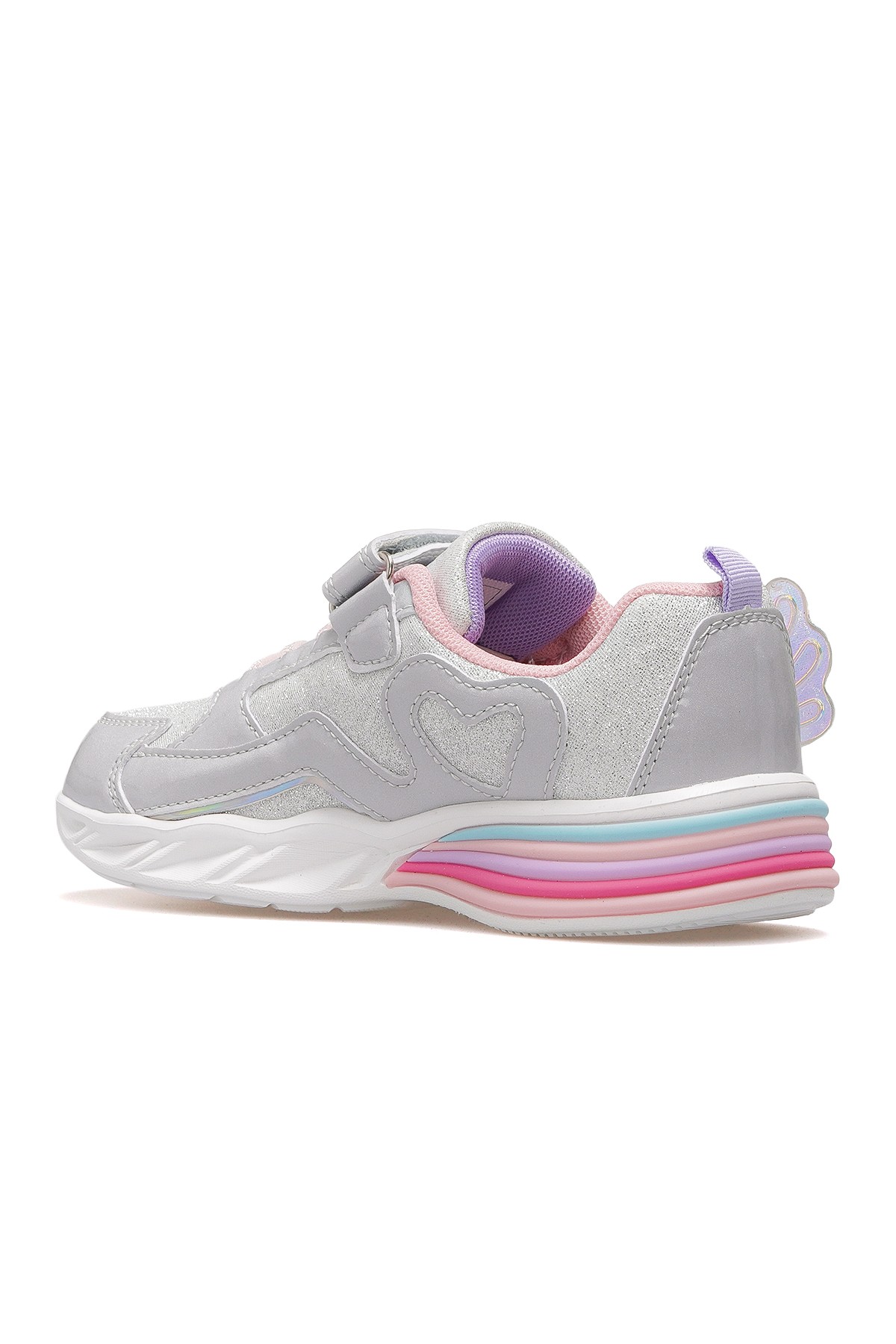 Berry Kız Çocuk Hafif Işıklı Sneaker Spor Ayakkabı BUCK3046 - GRİ