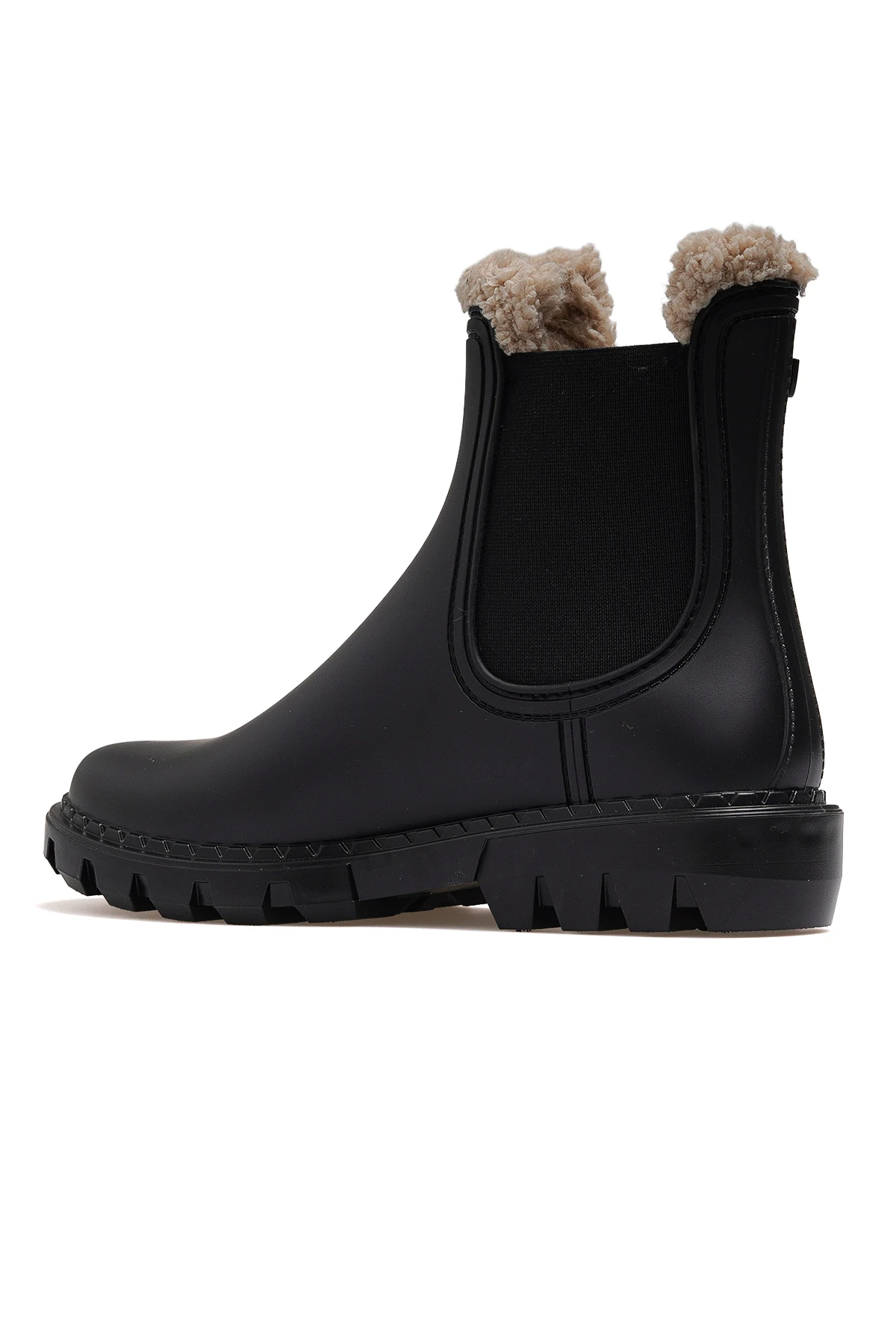 Rock Borreguıto Kadın Kürklü Günlük Yağmur Botu W10320 Z - SİYAH