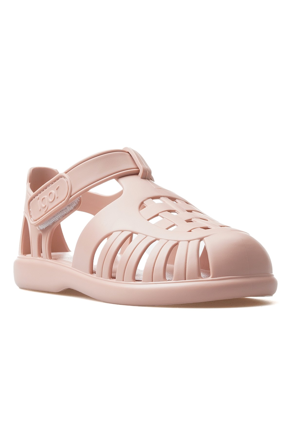 İgor Tobby Solıd Unısex Kaymaz Taban Çocuk Sandalet (18-29) KS10271-TOBBY SOLID - PUDRA