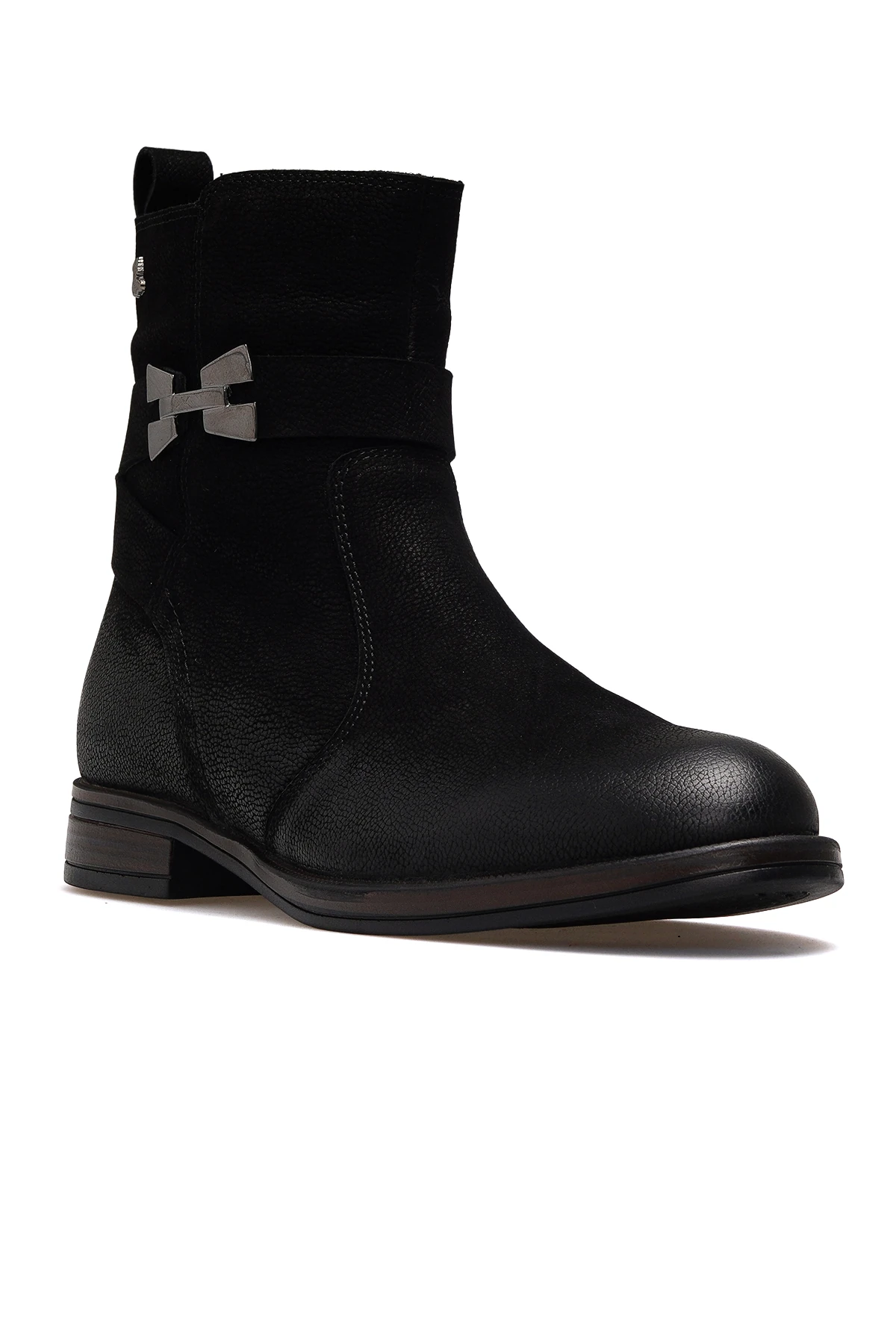 Kadın Hakiki Deri Casual Günlük Bot 2552703K Z - SİYAH NUBUK