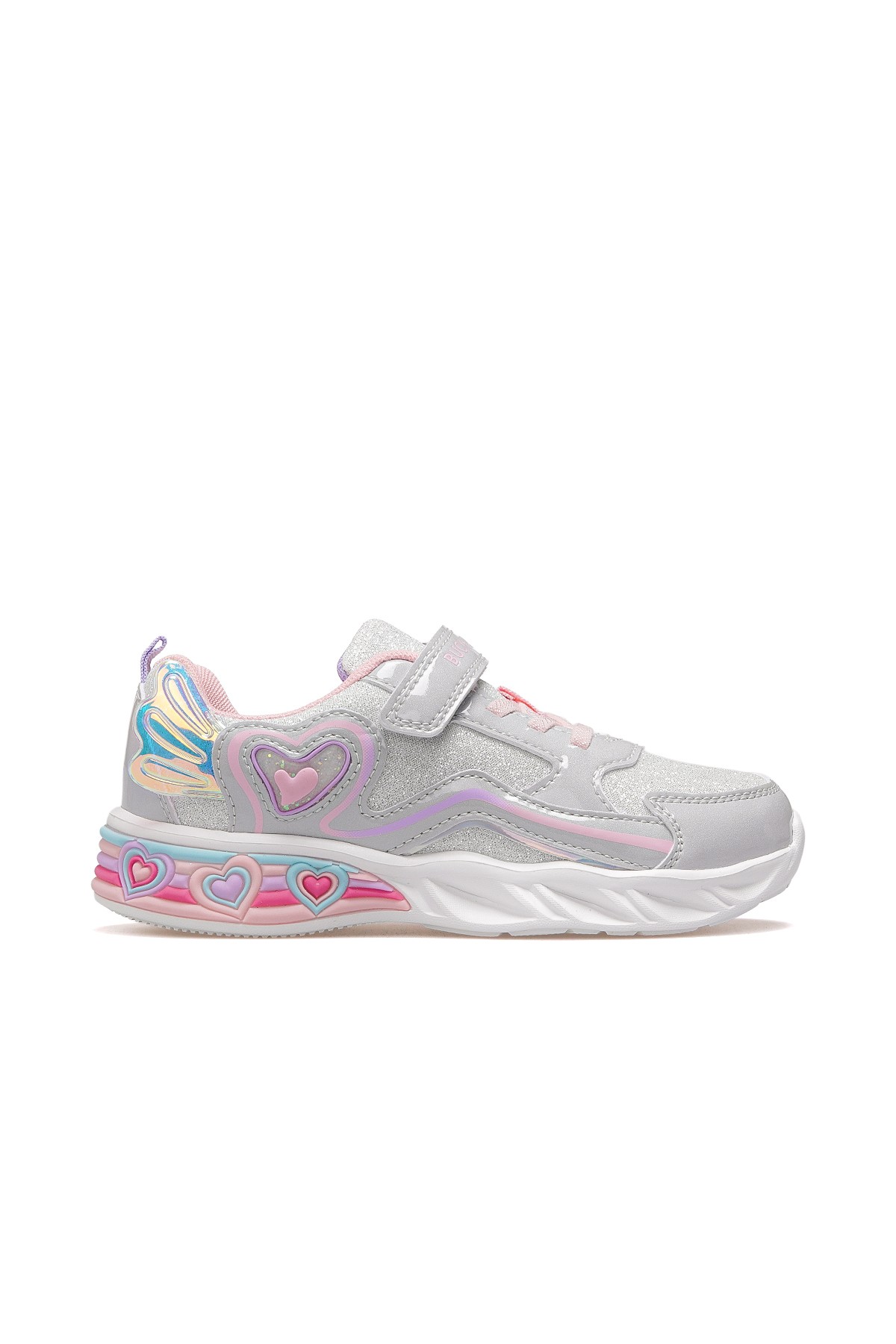 Berry Kız Çocuk Hafif Işıklı Sneaker Spor Ayakkabı BUCK3046 - GRİ