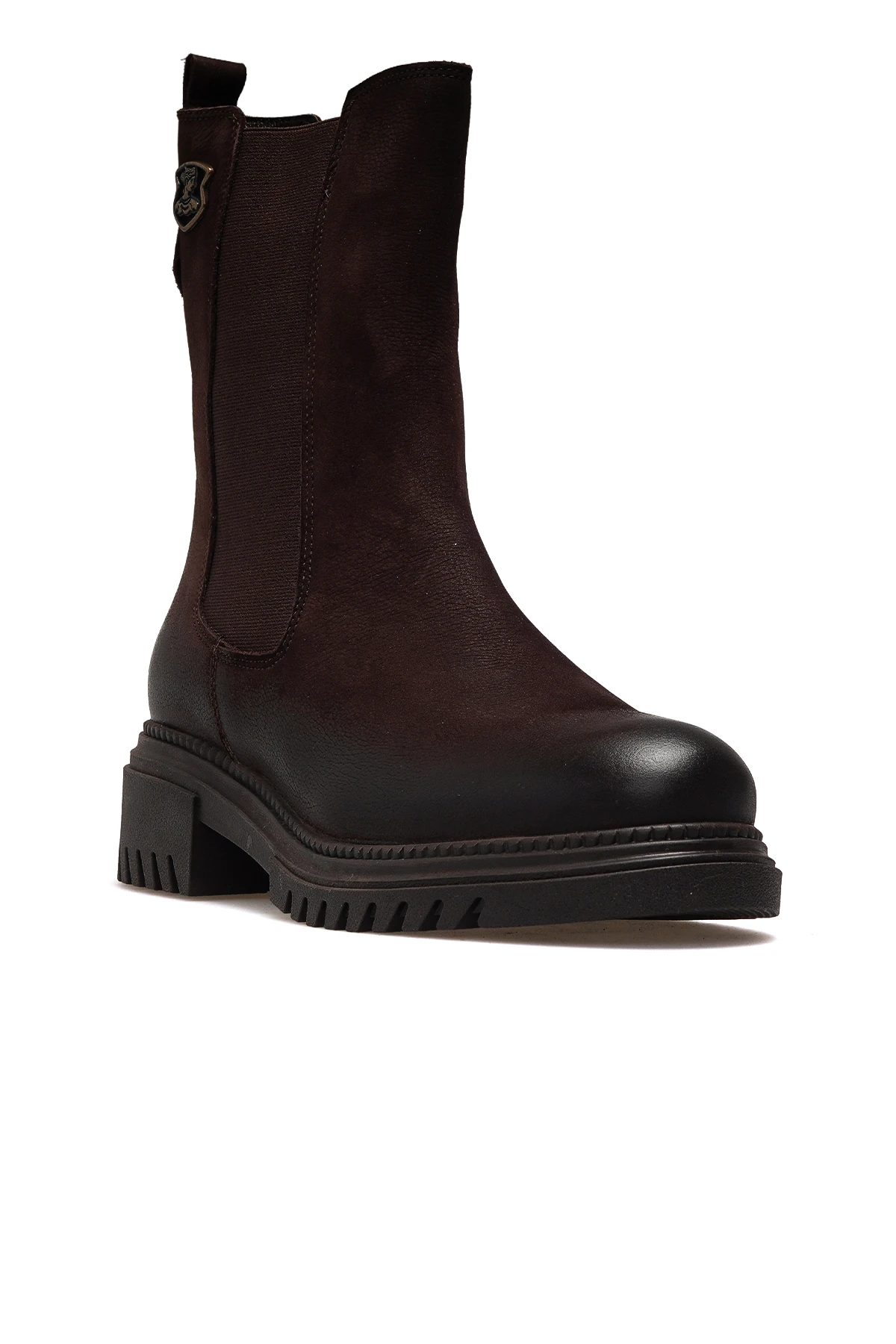 Kadın Hakiki Deri Casual Günlük Bot 1950864K Z - KAHVE NUBUK