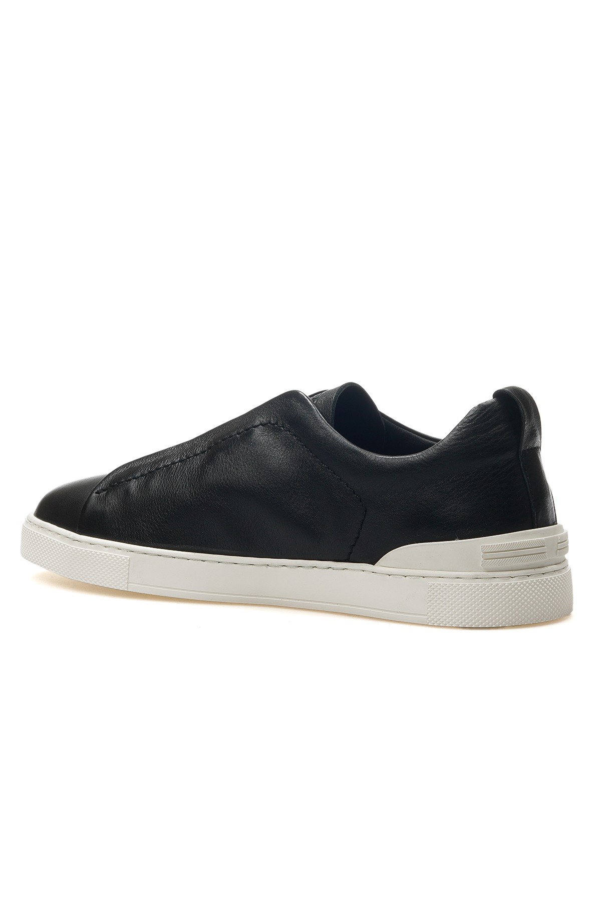Erkek Hakiki Deri Sneaker Spor Ayakkabı L5202 M - SİYAH