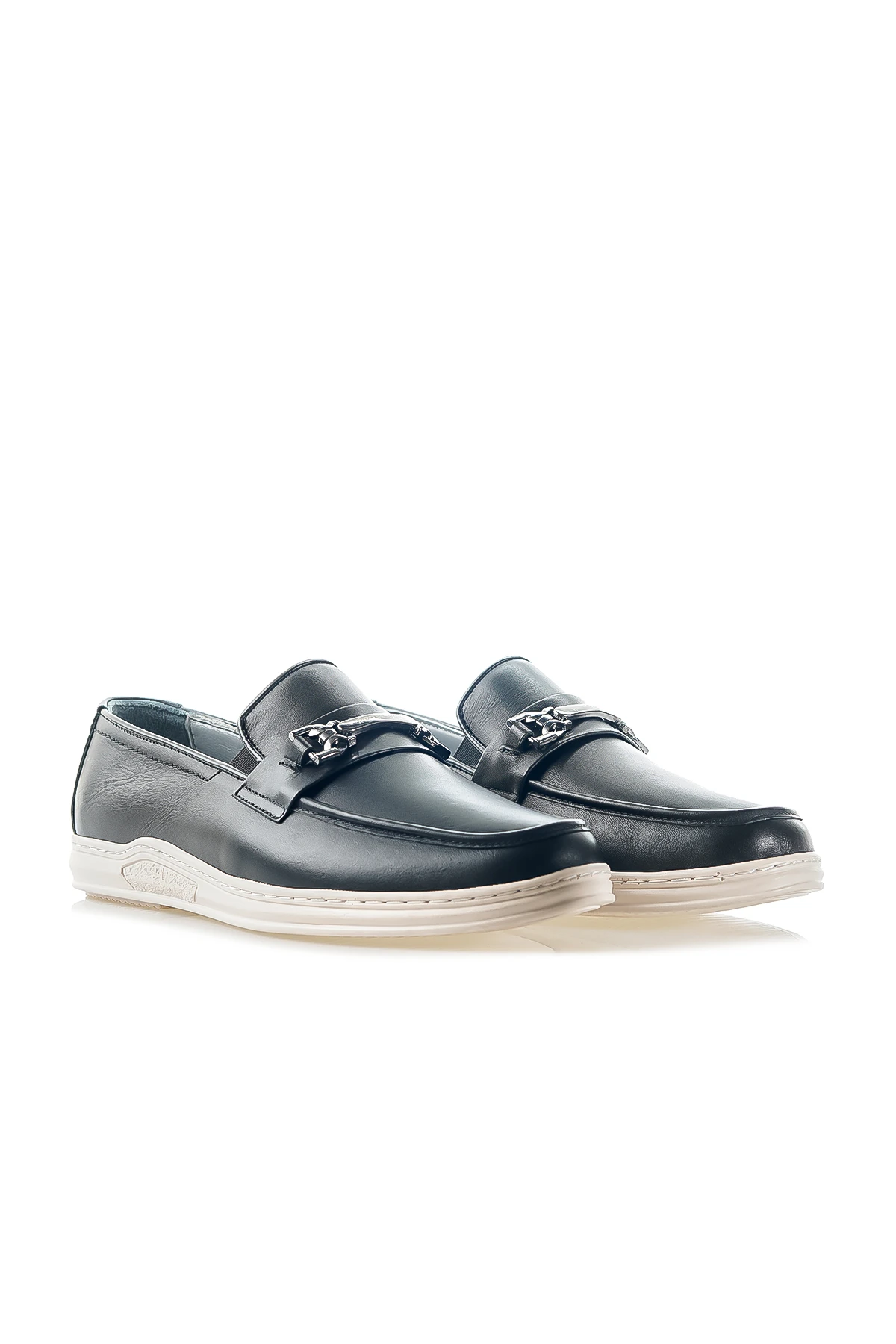 Pierre Cardin Erkek Hakiki Deri Toka Detaylı Loafer Günlük Ayakkabı (40-44) 191074 M - SİYAH