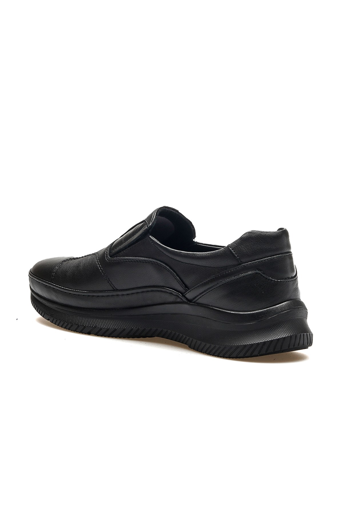 For-halluks Erkek Hakiki Deri Ortopedik Comfort Günlük Ayakkabı 46109 M - SİYAH