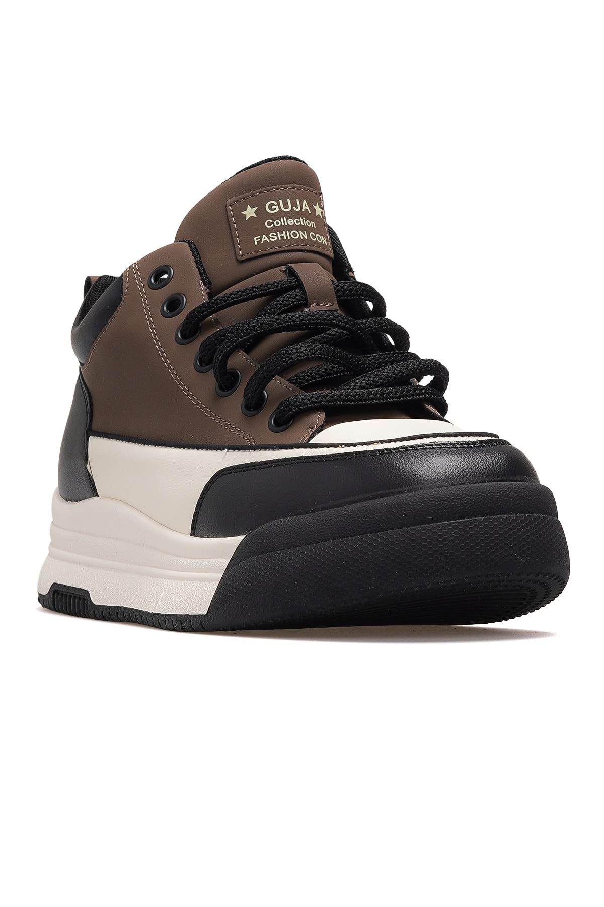 Kadın Deri Sneaker Bot 25K301-1 Z - KAHVE