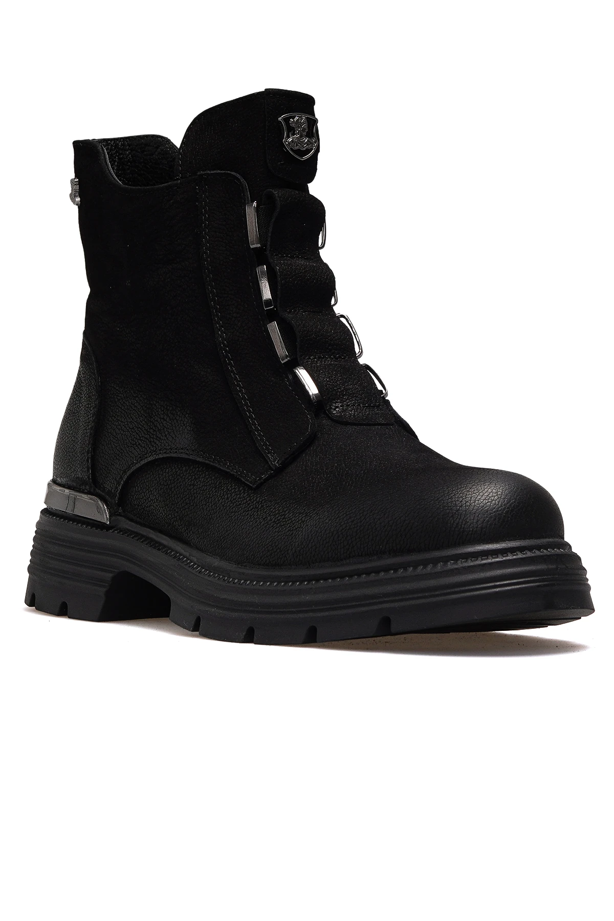 Kadın Hakiki Deri Toka Detaylı Günlük Bot 2353524K Z - SİYAH NUBUK