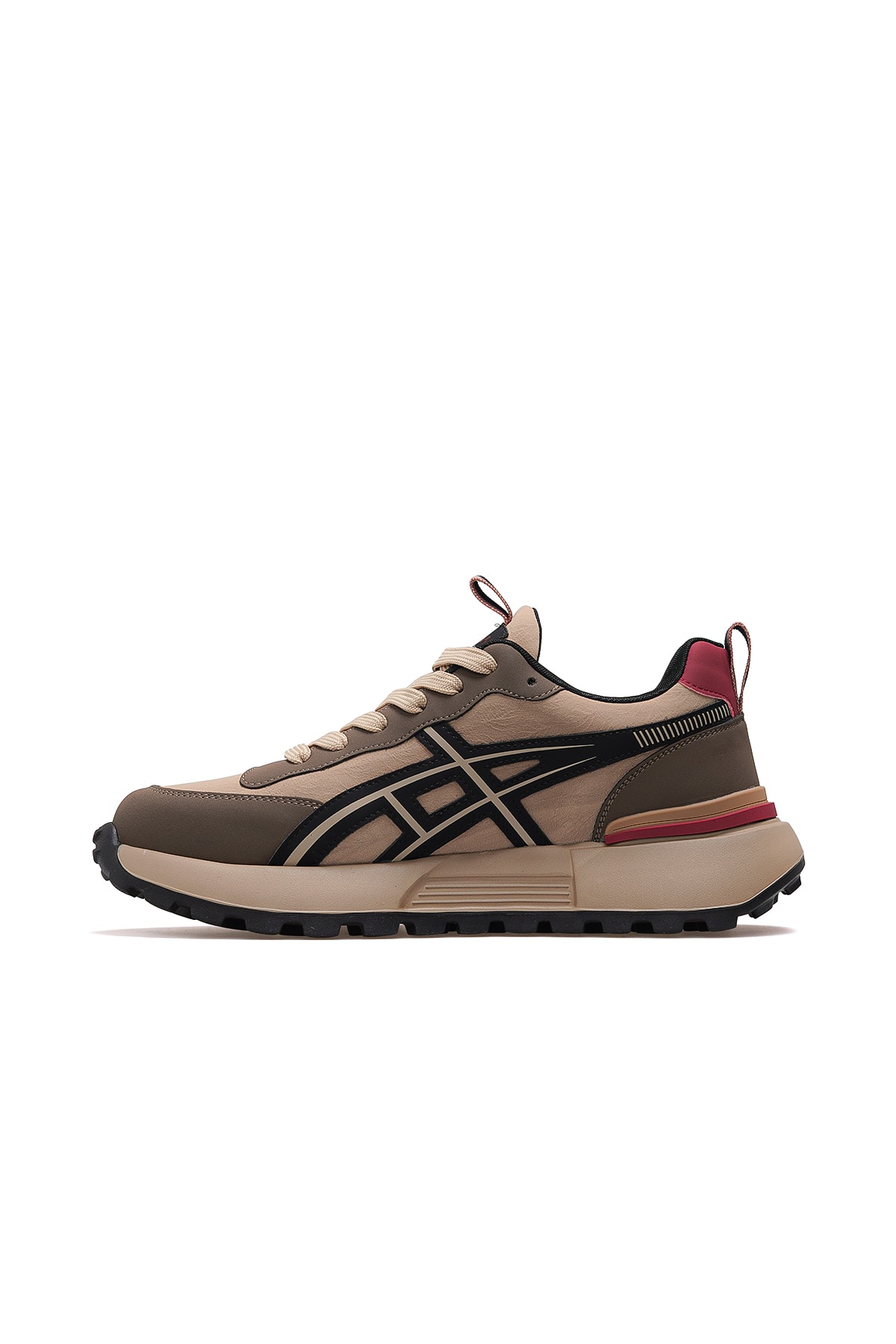Erkek Deri Günlük Hafif Sneaker Ayakkabı 25K501-2 M - KAHVE